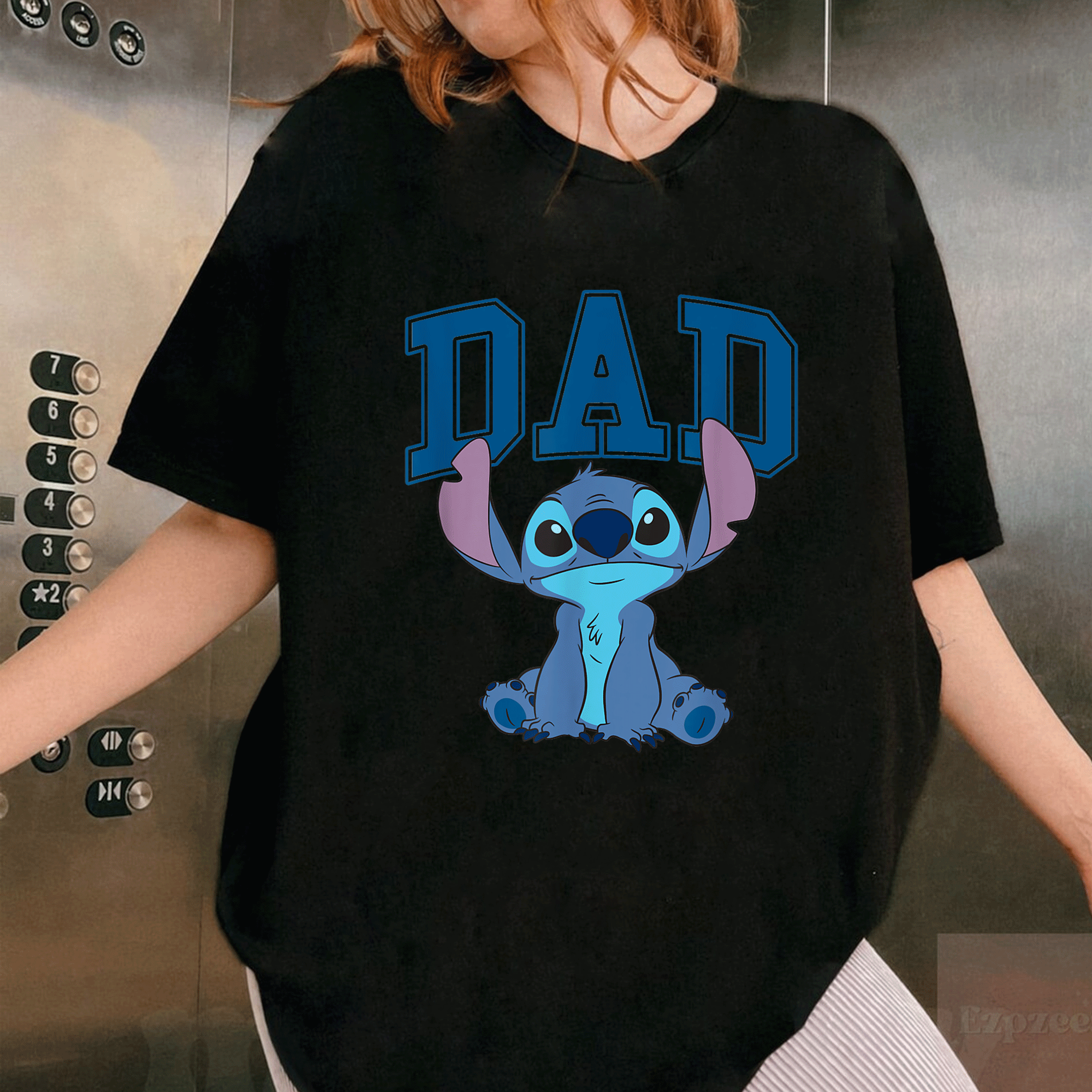 Vintage Disney Lilo & Stitch Dad Cool T-Shirt with Collegiate Logo - Perfect Classic Style for Stitch Fans and Collectors - 1