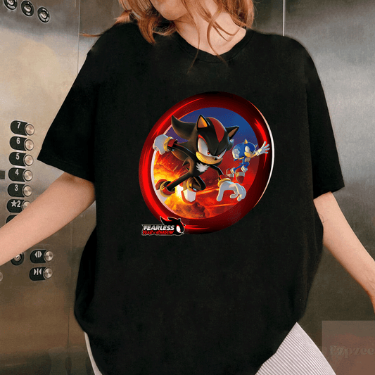Fearless Year of Shadow Key Art T-Shirt Featuring Stunning Graphics and Unique Design for Gamers and Art Lovers - 1