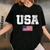 USA Patriotic T-Shirt for Men and Women Featuring American Flag Perfect for July 4th Celebrations, Festive and Fun Design - 1