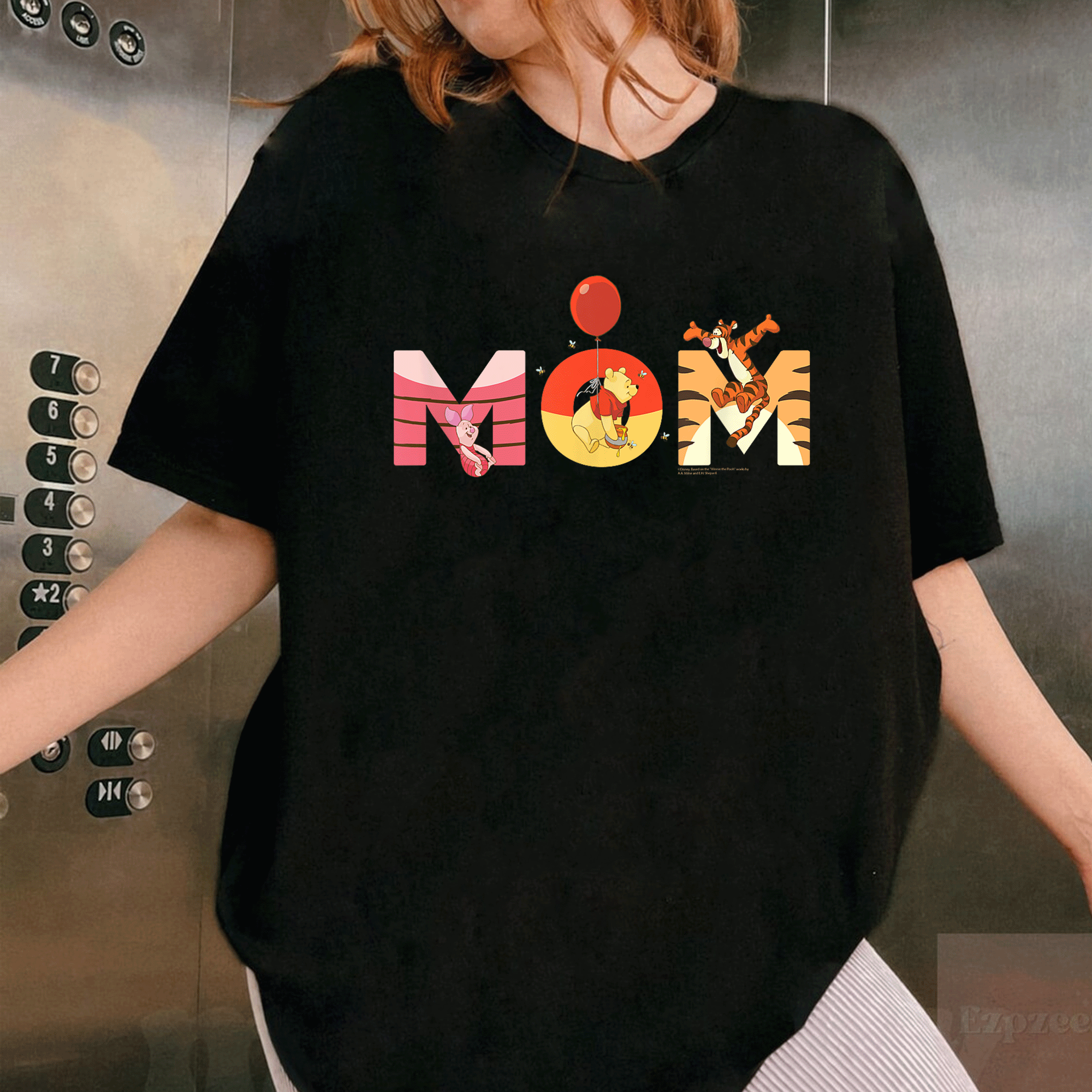 Adorable Disney Winnie the Pooh and Friends T-Shirt for Moms - Perfect Mother's Day Birthday Gift - 1