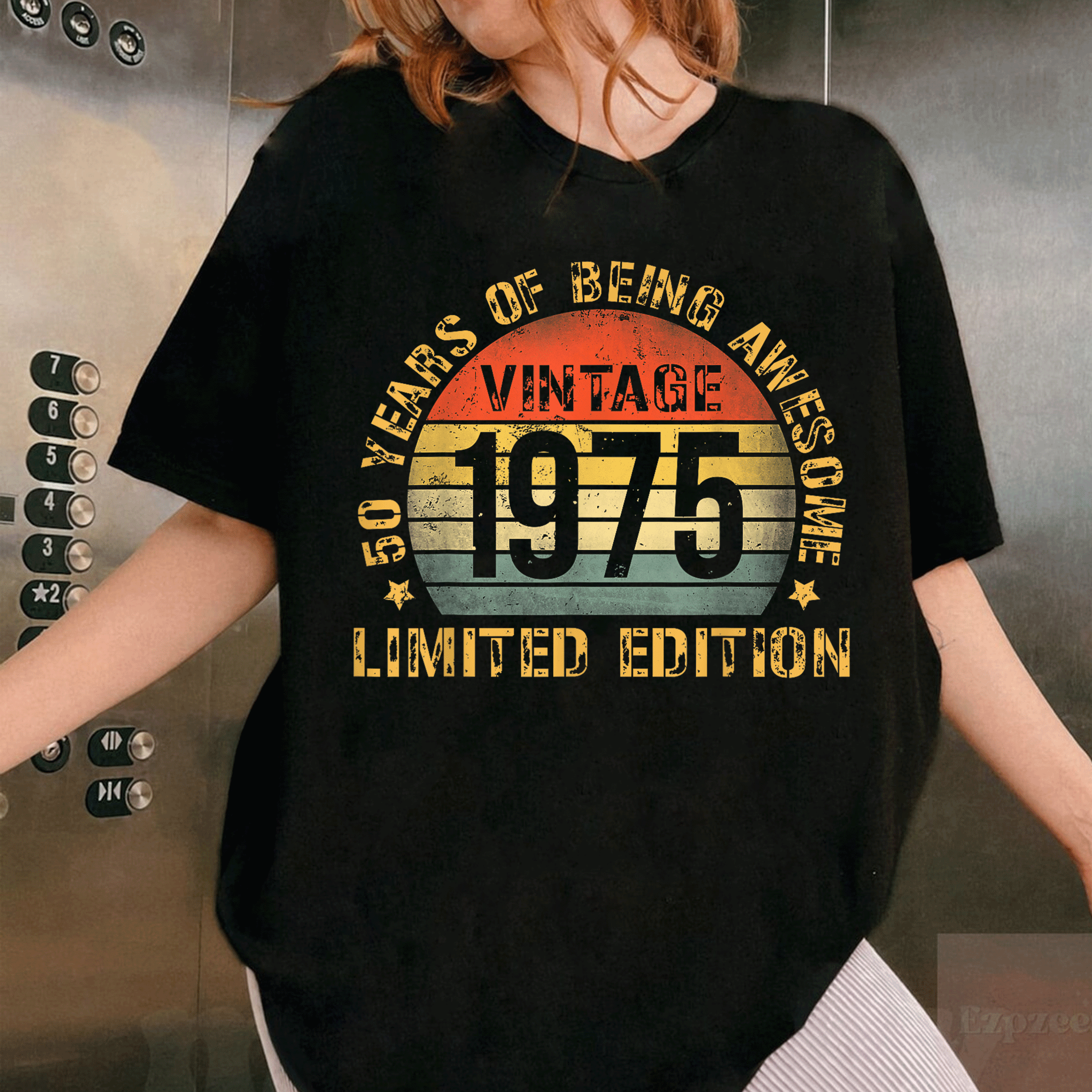 Celebrate in Style with Our 50th Birthday T-Shirt for Men - Funny 1975 Gag Gift for 50 Year Olds, Perfect Party Decorations! - 1