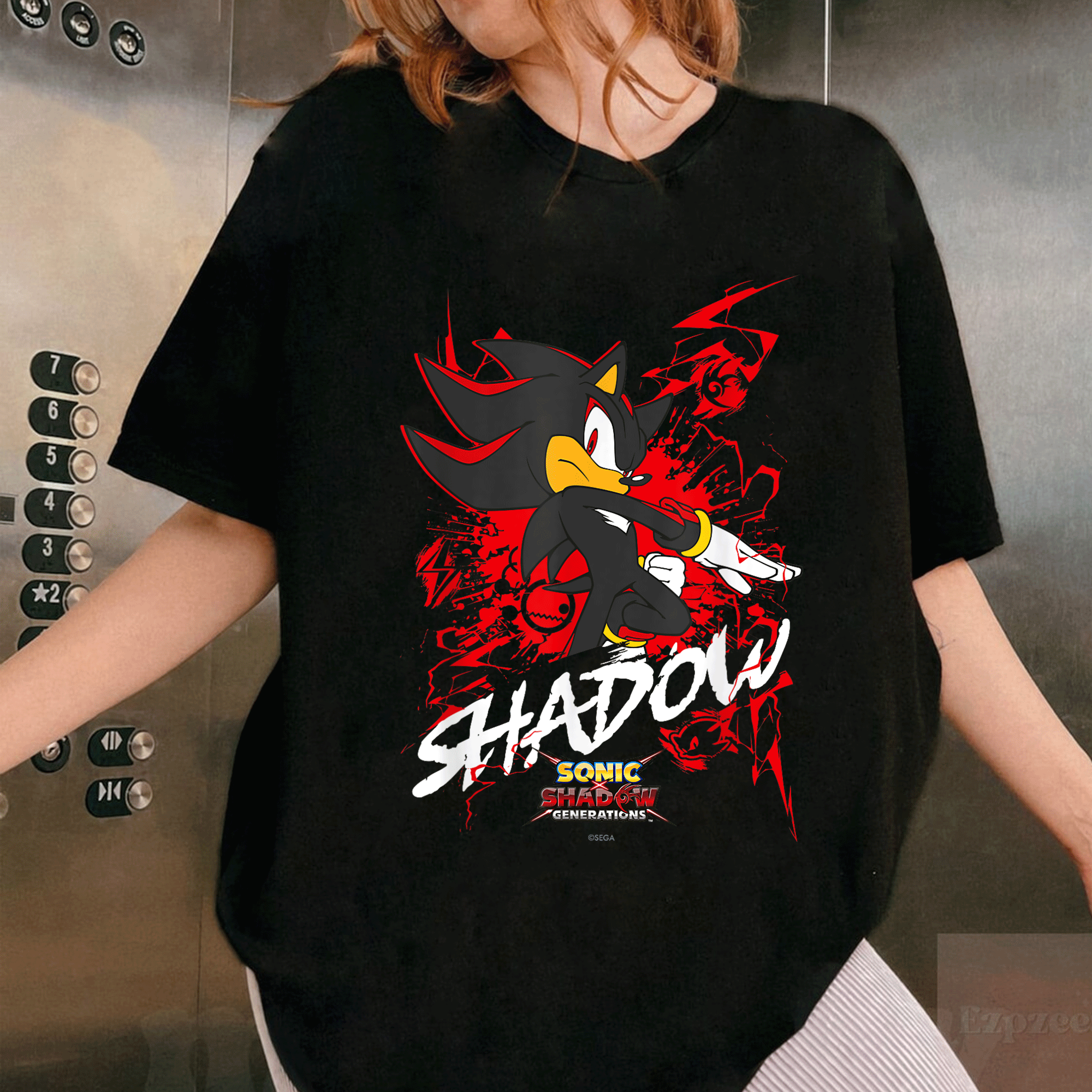 Sonic the Hedgehog Shadow T-Shirt Featuring Epic Sonic X Shadow Generations Design – Perfect for Fans and Collectors! - 1