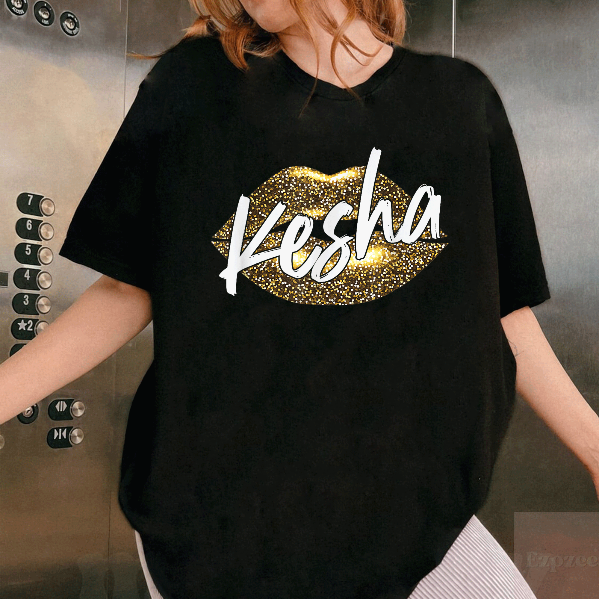 Kesha Name T-Shirt Featuring Stylish Graphic Design - Perfect for Fans of Pop Culture and Music Enthusiasts! - 1
