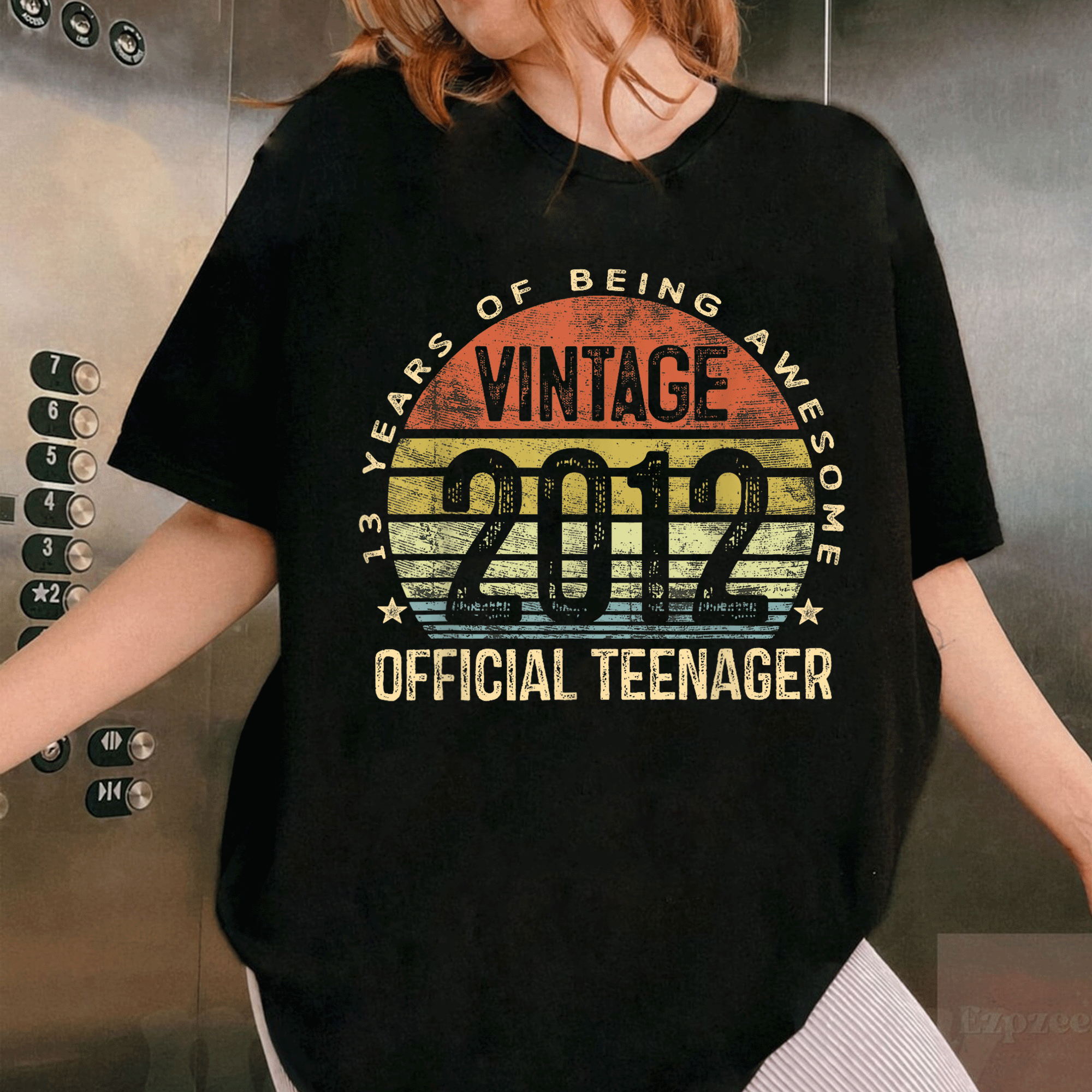 Vintage 2012 Official Teenager 13th Birthday T-Shirt for Girls and Boys – Unique Gift for 13 Year Old Celebration - 1