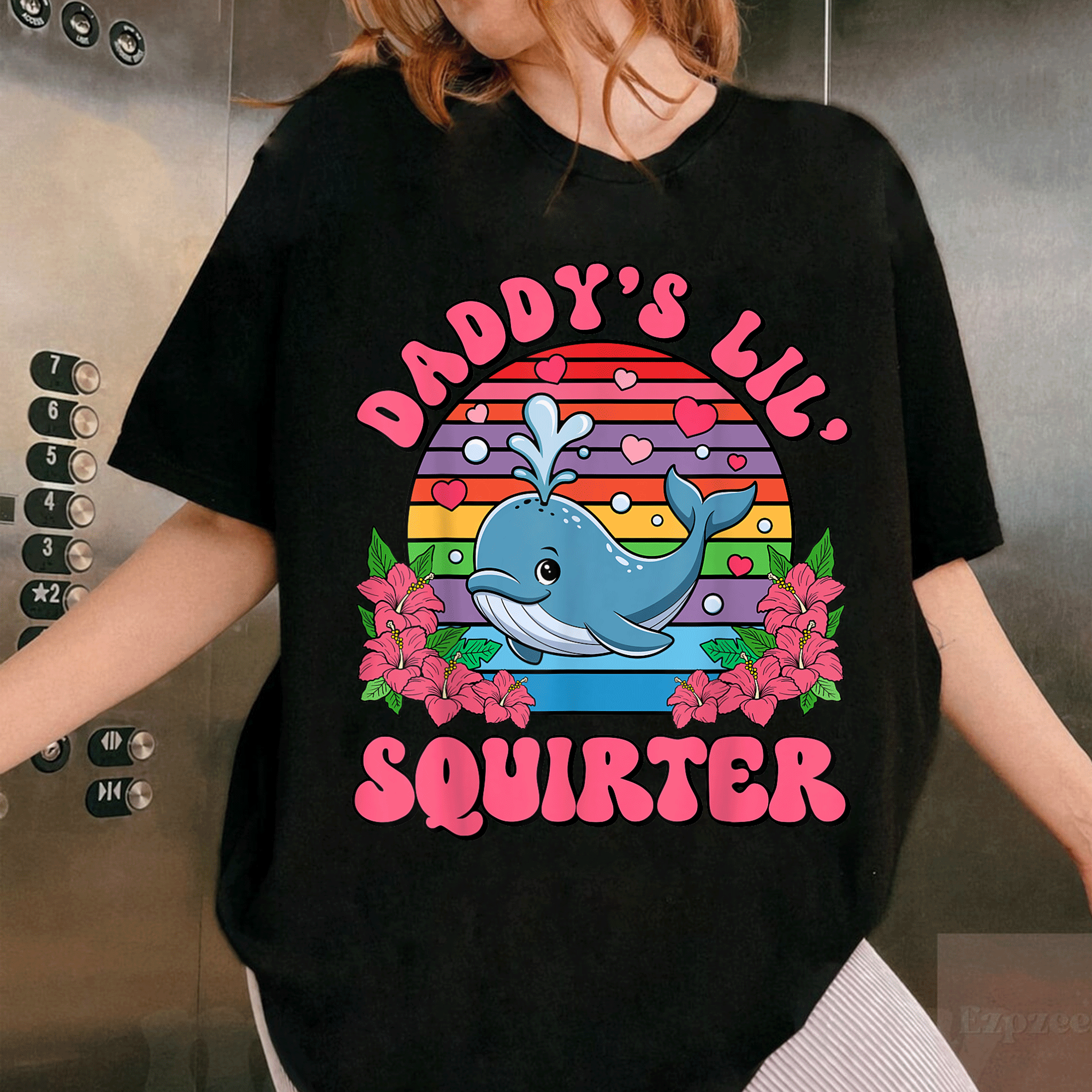 Funny Daddy's Lil Squirter T-Shirt for Women - Humorous and Embarrassing Graphic Tee Perfect for Casual and Fun Occasions - 1