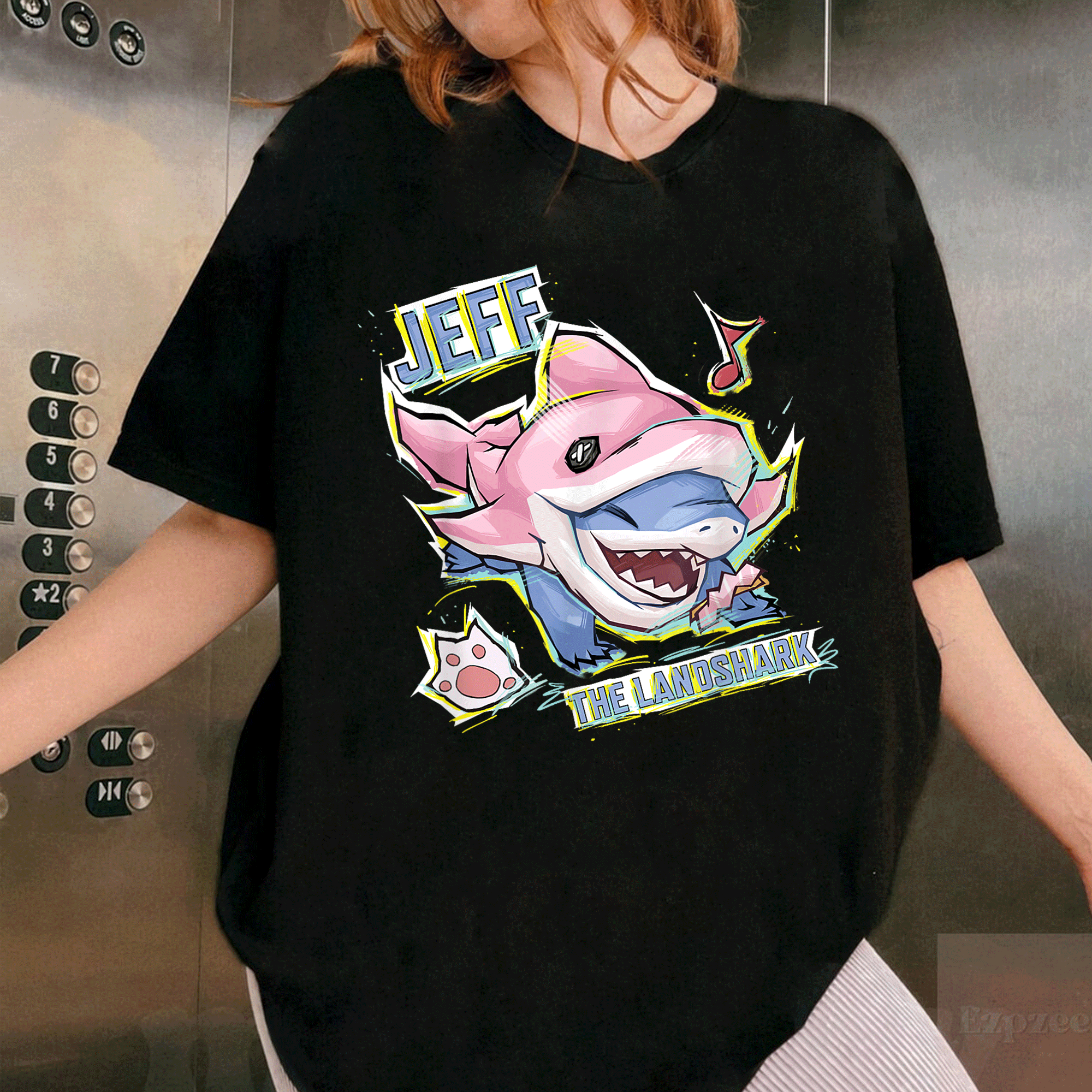 Marvel Rivals PVP Jeff the Land Shark Incognito Dolphin Skin T-Shirt for Fans of Fun Graphic Tees and Superhero Style - 1