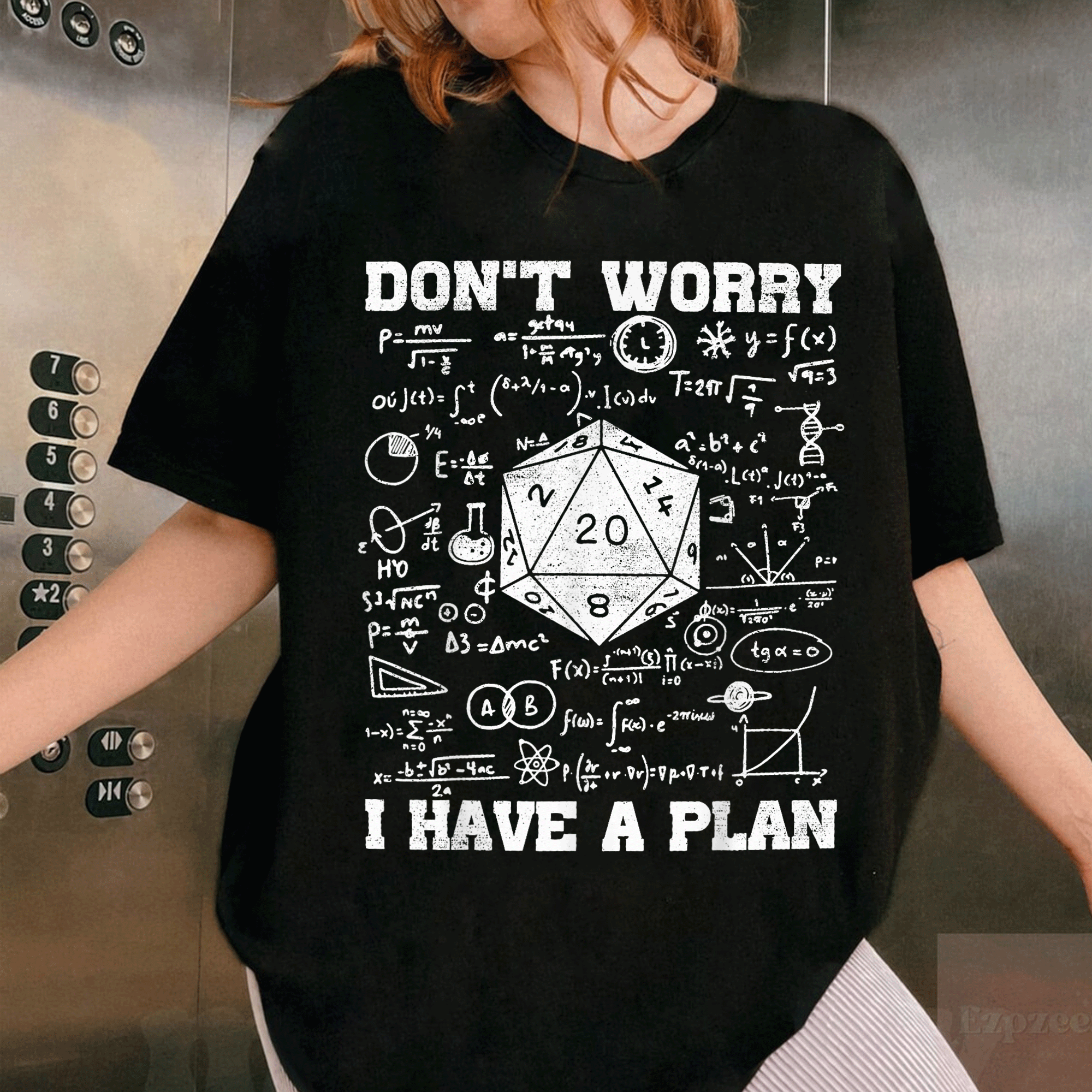 Funny Dragon T-Shirt Don't Worry I Have A Plan Perfect for Dungeon Adventures and Chaotic Humor Fans Stylish Graphic Tee - 1