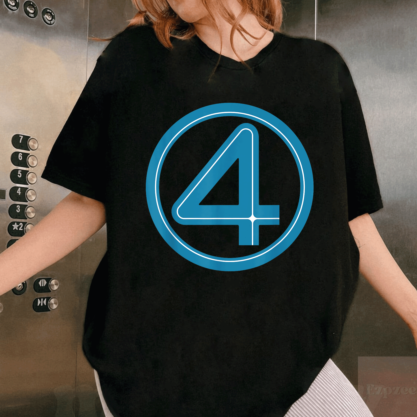 Marvel Studios The Fantastic Four First Steps Iconic Costume T-Shirt - Perfect for Fans and Superhero Enthusiasts! - 1