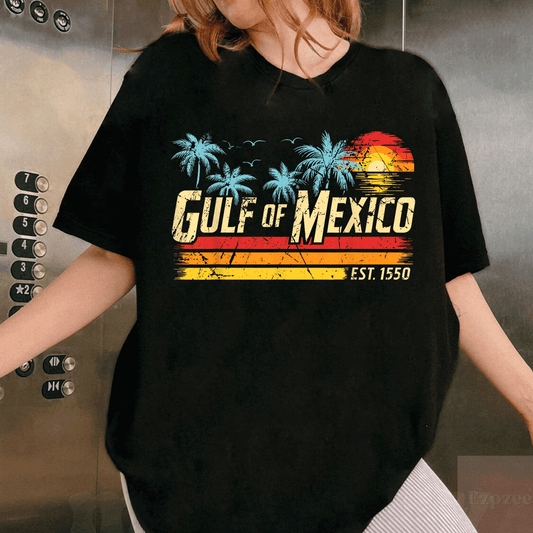 Gulf of Mexico Forever Retro Vintage Beach T-Shirt for Men and Women – Perfect Casual Summer Style and Coastal Vibes - 1