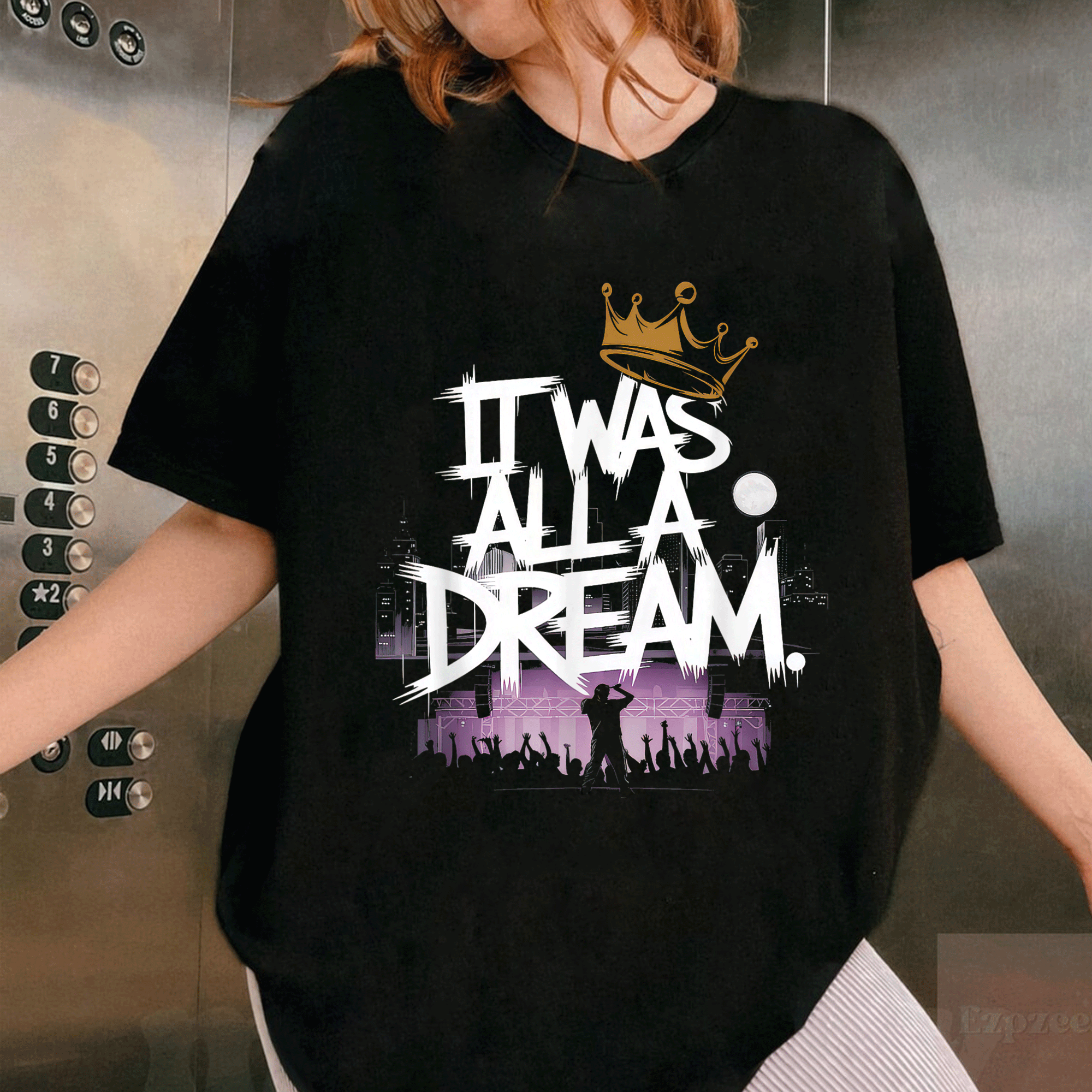 Vintage 1990s Hip Hop T-Shirt for Men and Women - It Was A Dream Rap Music Tee Perfect for Music Lovers and Retro Fans - 1