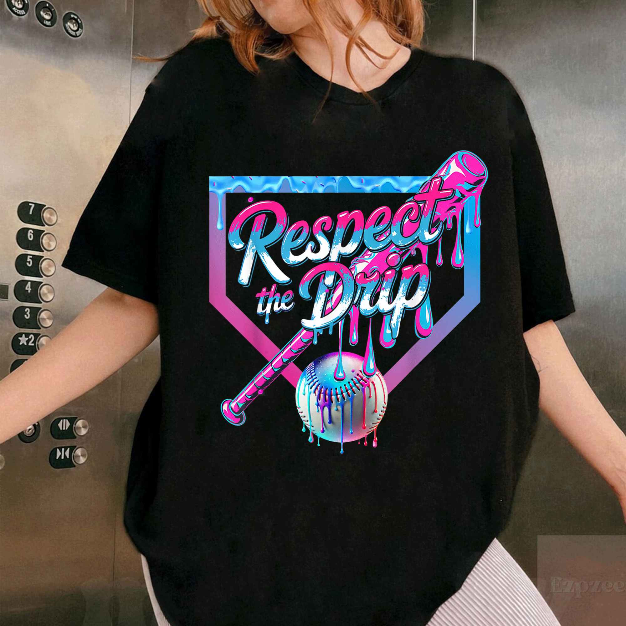 Cool Baseball Drip Ice Cream Youth T-Shirt for Boys | Trendy Graphic Tee for Young Athletes | Perfect Summer Style! - 1
