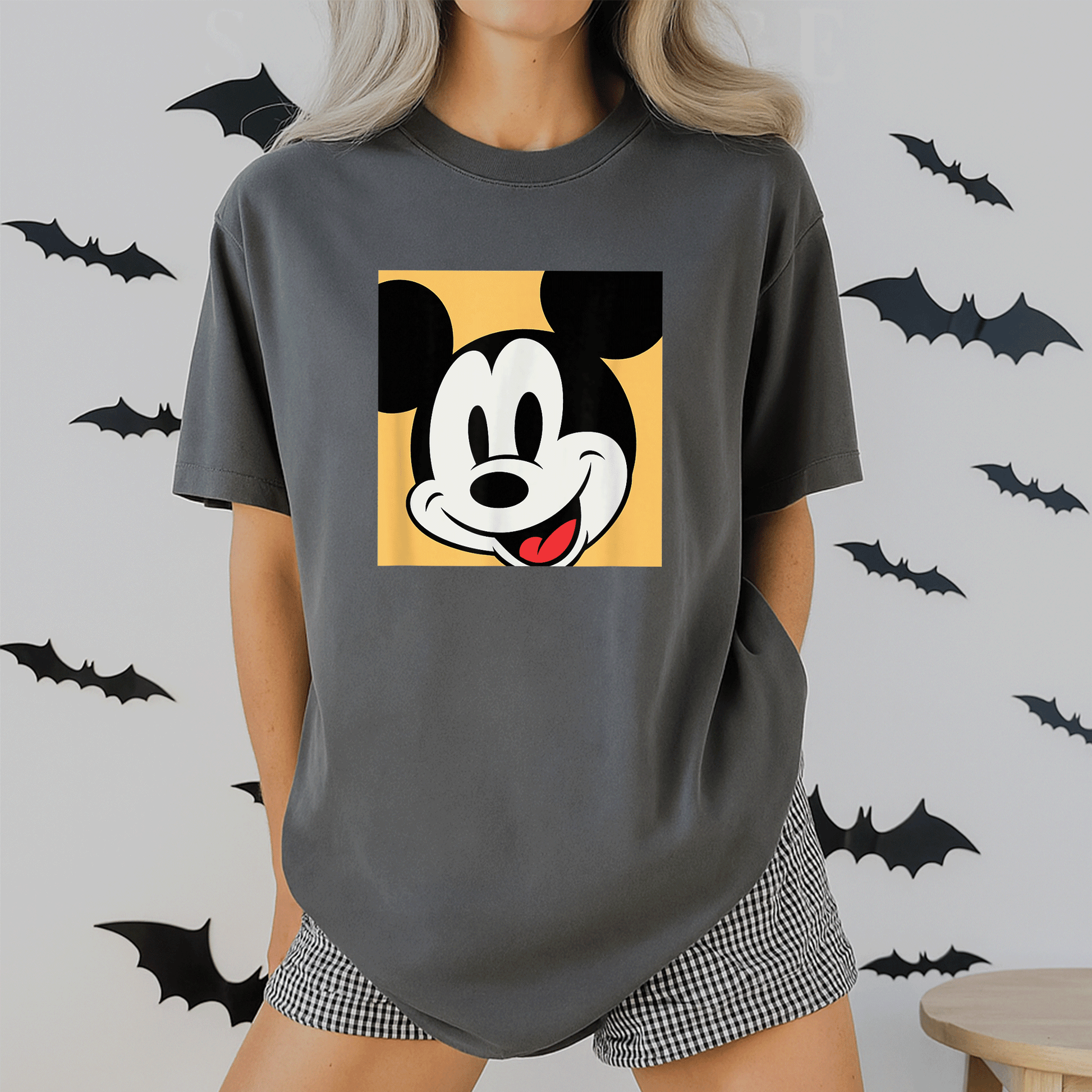 Stylish Amazon Essentials Men's Disney Mickey Comic Black T-Shirt - Fun, Comfortable, and Perfect for Daily Wear - 2