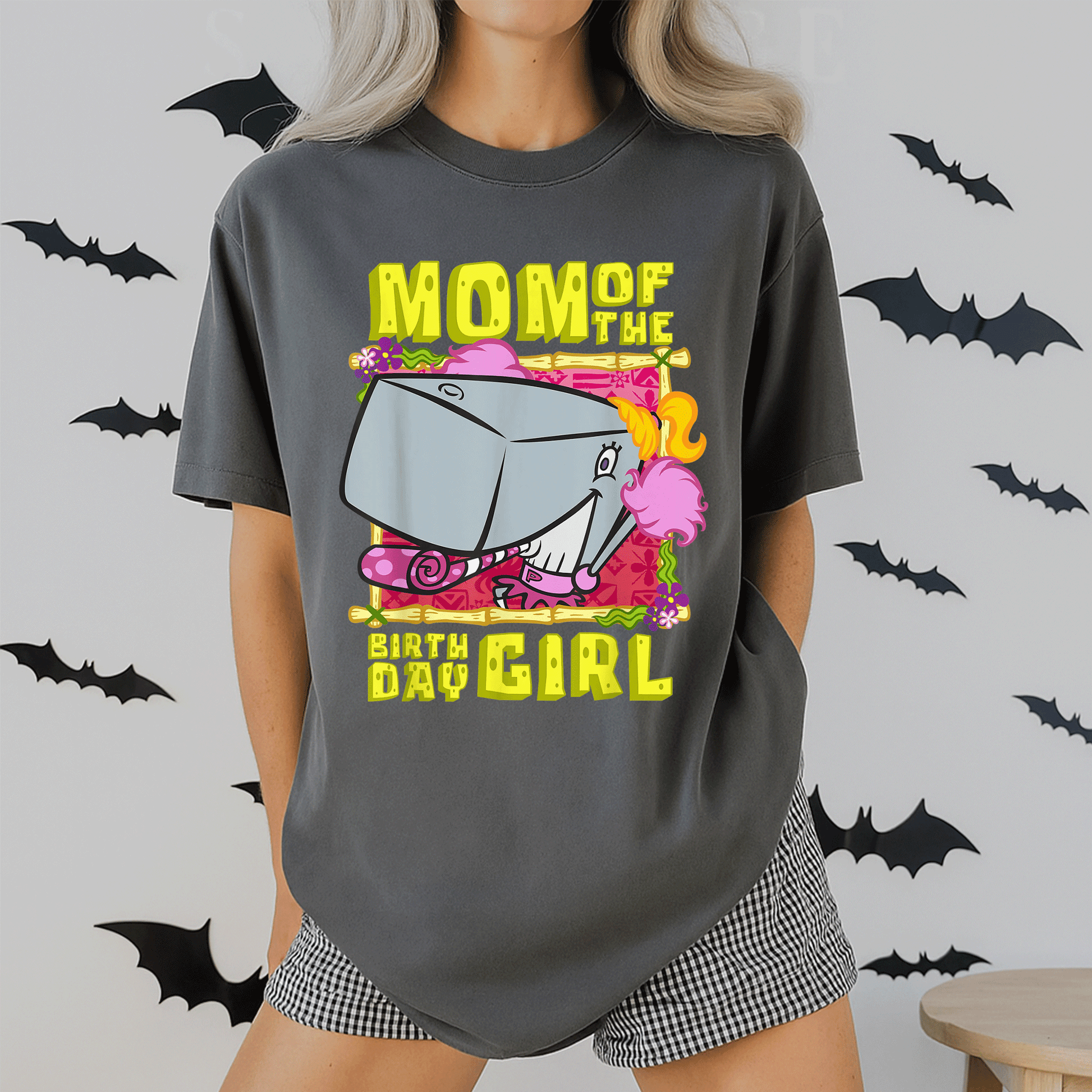 Mademark SpongeBob SquarePants Birthday Girl T-Shirt Featuring Pearl Krabs Mother Gift – Fun and Stylish Design for Mom - 2