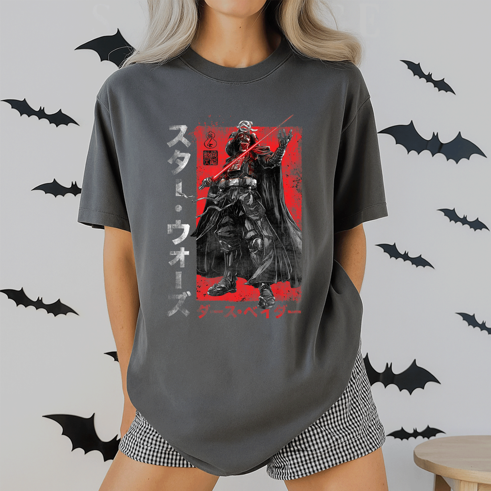 Star Wars Visions Samurai Vader T-Shirt - Unique Anime Style Design for Star Wars Fans and Samurai Enthusiasts - 2