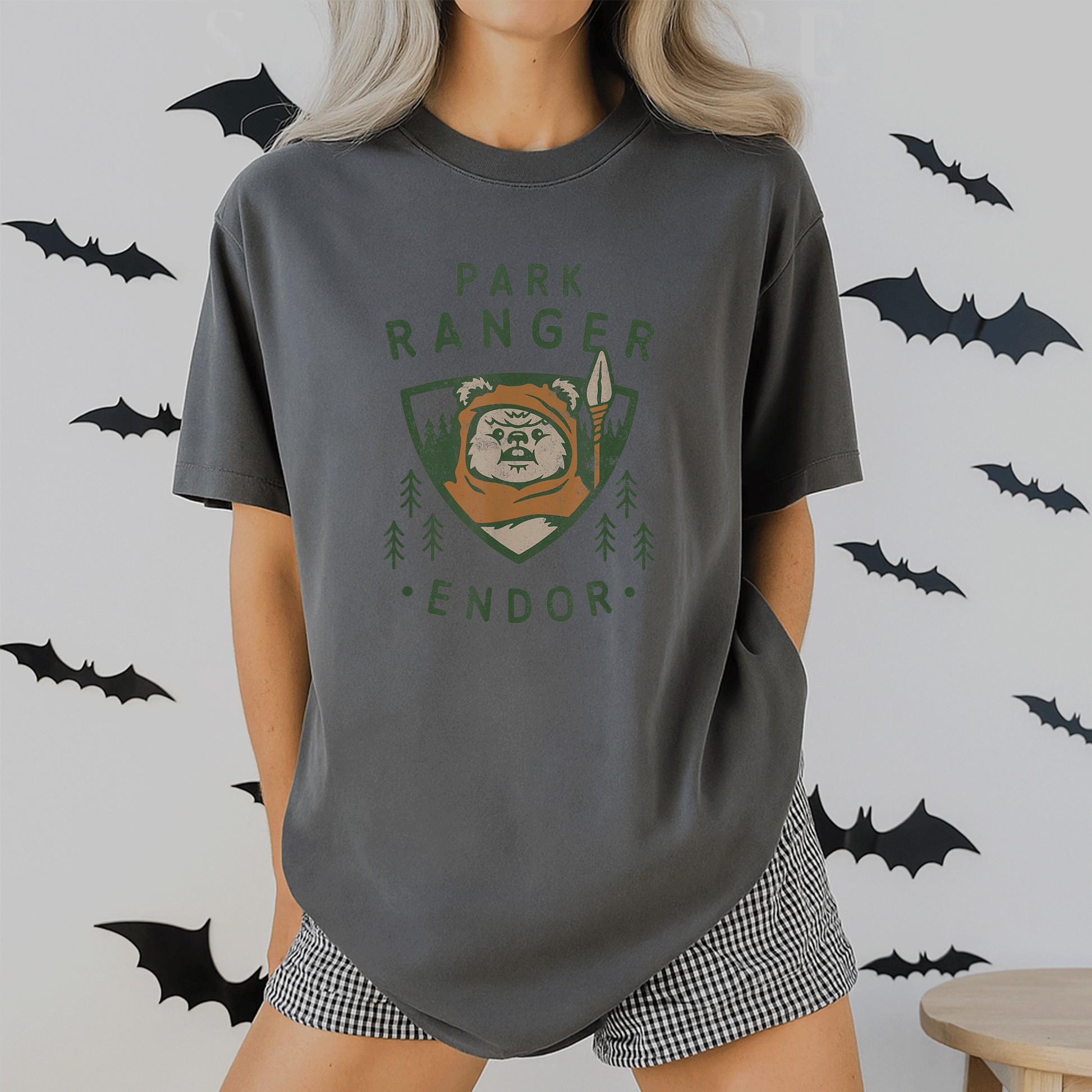 Star Wars Ewok Park Ranger Endor T-Shirt Featuring Unique Artwork - Perfect Gift for Fans and Outdoor Lovers! - 2