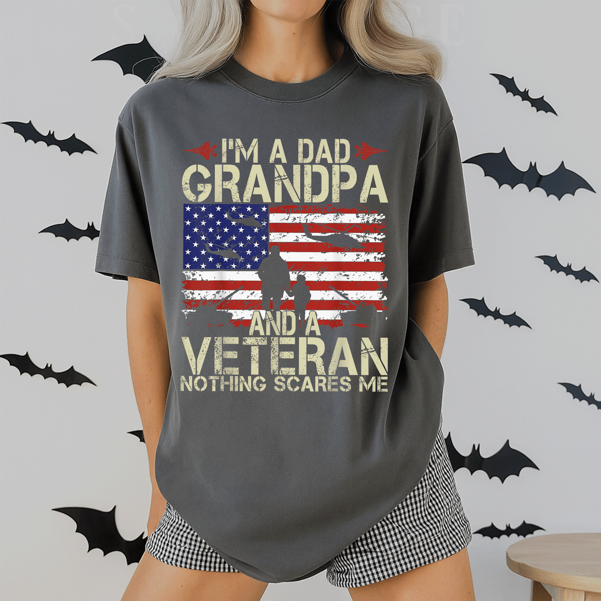 Celebrate Dad, Grandpa, and Veteran Pride with Our Fun Fathers Day T-Shirt - Perfect Gift for Proud Papas! - 2