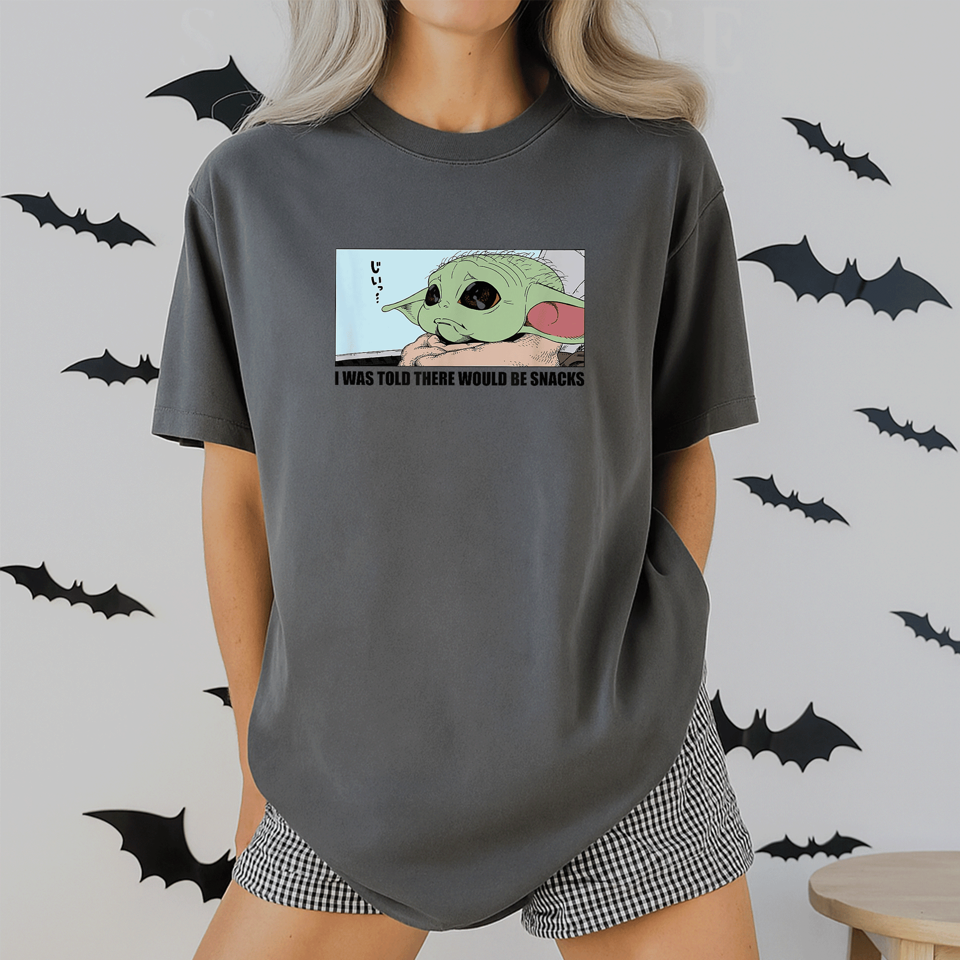 Cute Grogu Wants Snacks T-Shirt from Amazon Essentials The Mandalorian – Adorable Graphic Tee for Star Wars Fans and Collectors - 2