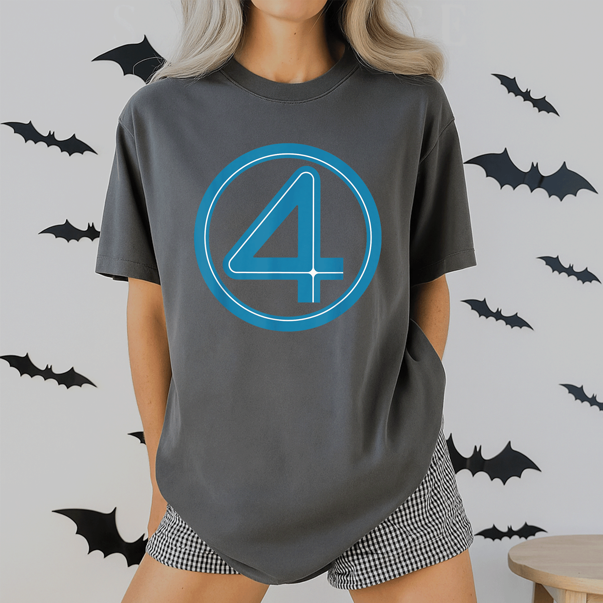 Marvel Studios The Fantastic Four First Steps Iconic Costume T-Shirt - Perfect for Fans and Superhero Enthusiasts! - 2