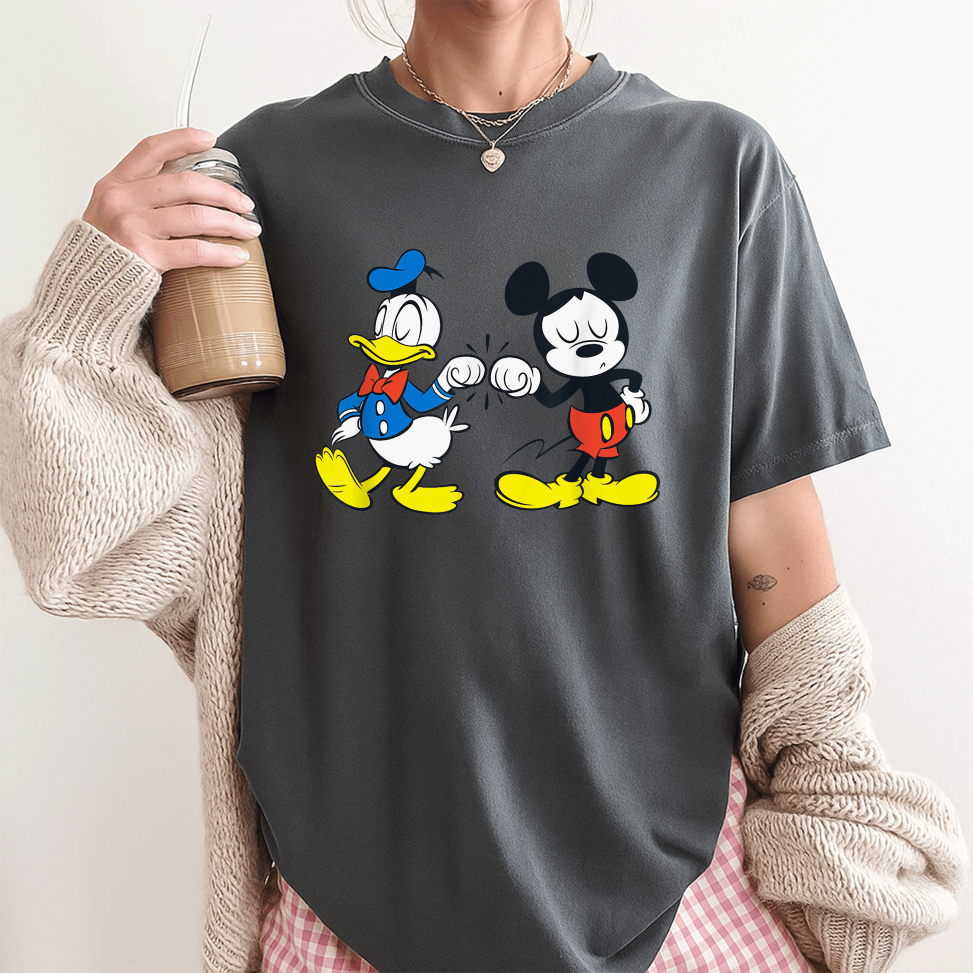 Disney Mickey Mouse and Donald Duck Best Friends T-Shirt for Kids and Adults - Fun and Colorful Graphic Tee Design - 3