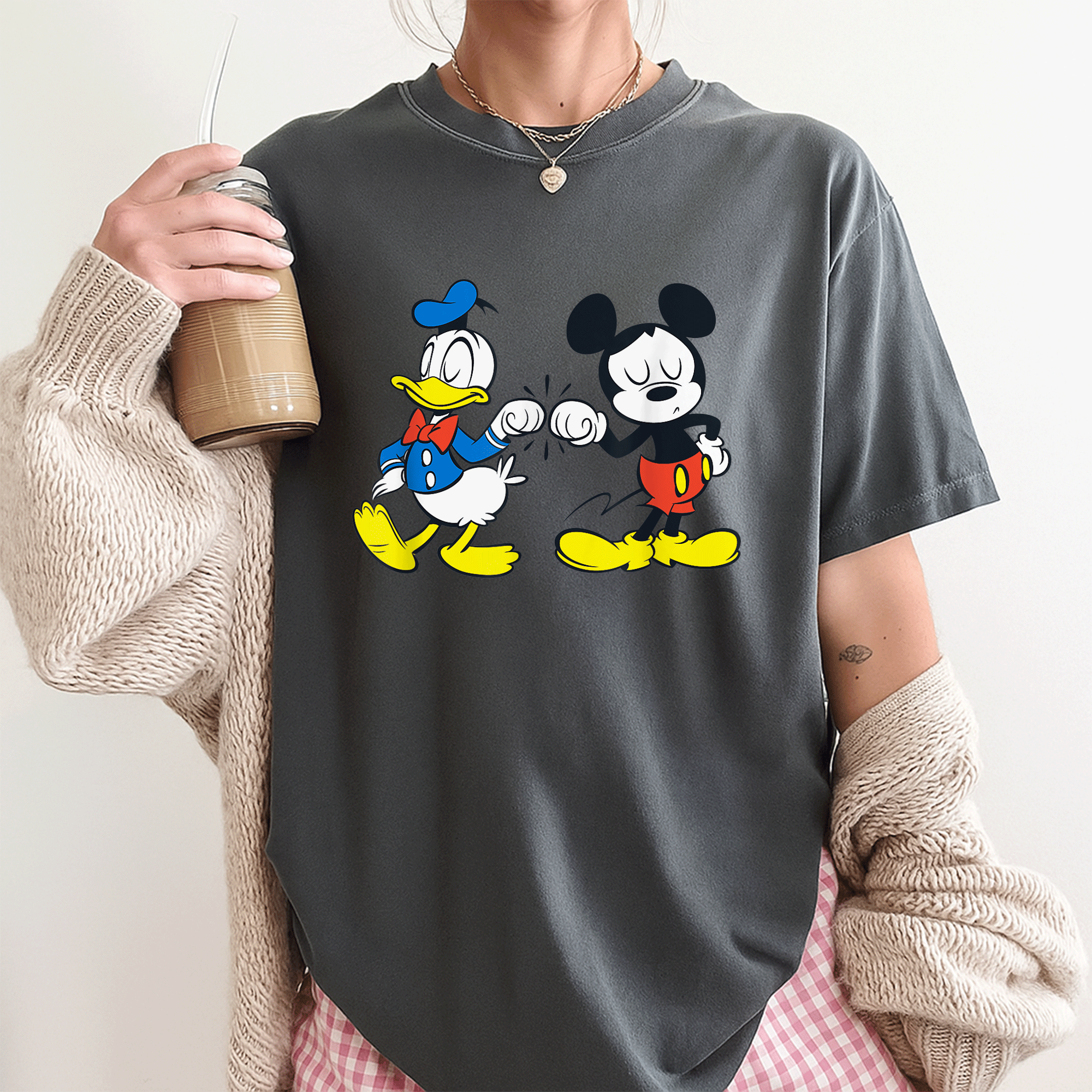 Disney Mickey Mouse and Donald Duck Best Friends T-Shirt for Kids and Adults - Fun and Colorful Graphic Tee Design - 3