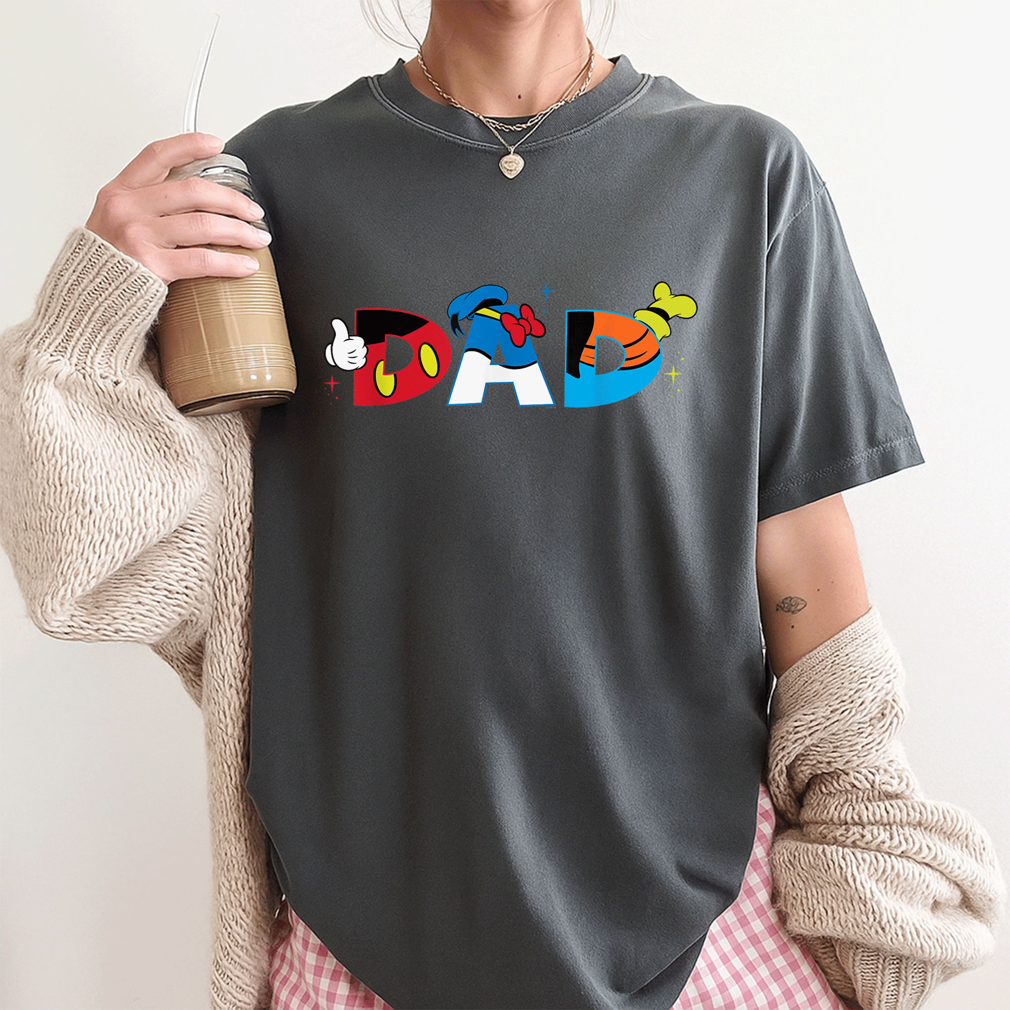 Disney Mickey Mouse and Friends Dad T-Shirt Perfect for Father's Day Gifts and Birthday Celebrations - 3