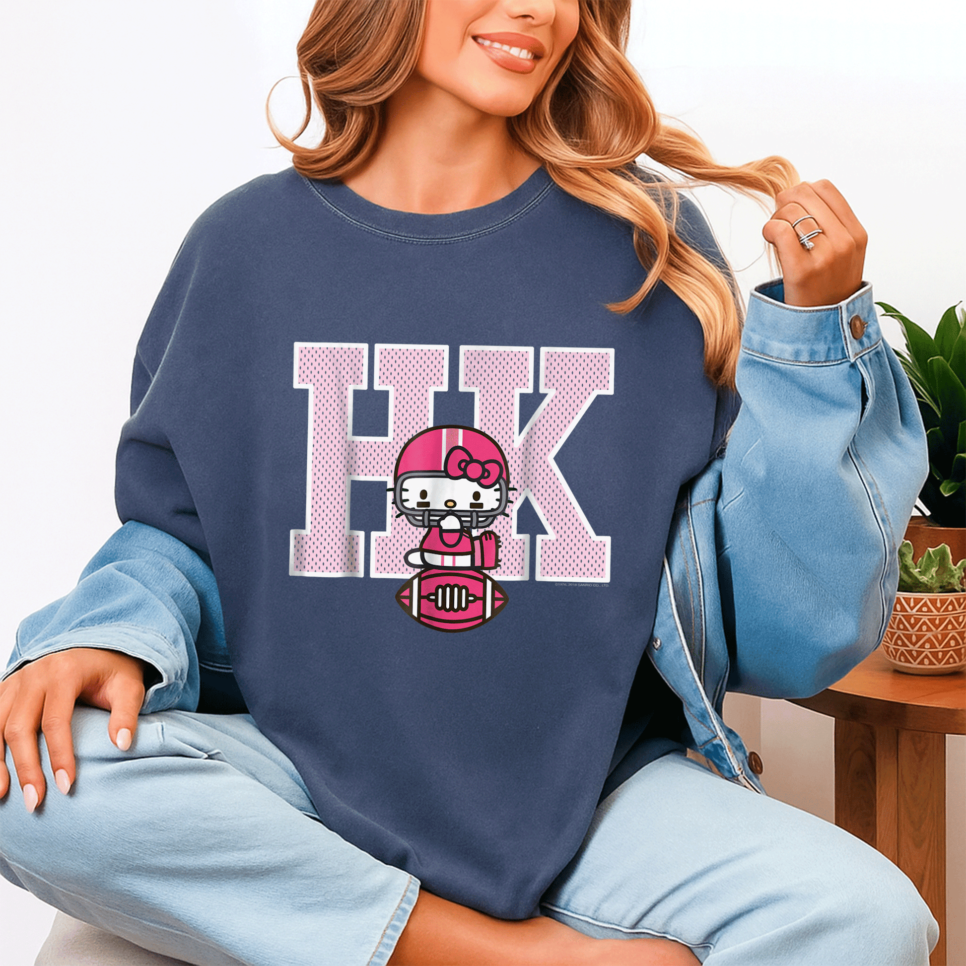 Cute Hello Kitty Football Spirit Tee Shirt for Kids, Fun Sports Design, Perfect Gift for Young Fans, Comfortable and Stylish - 4