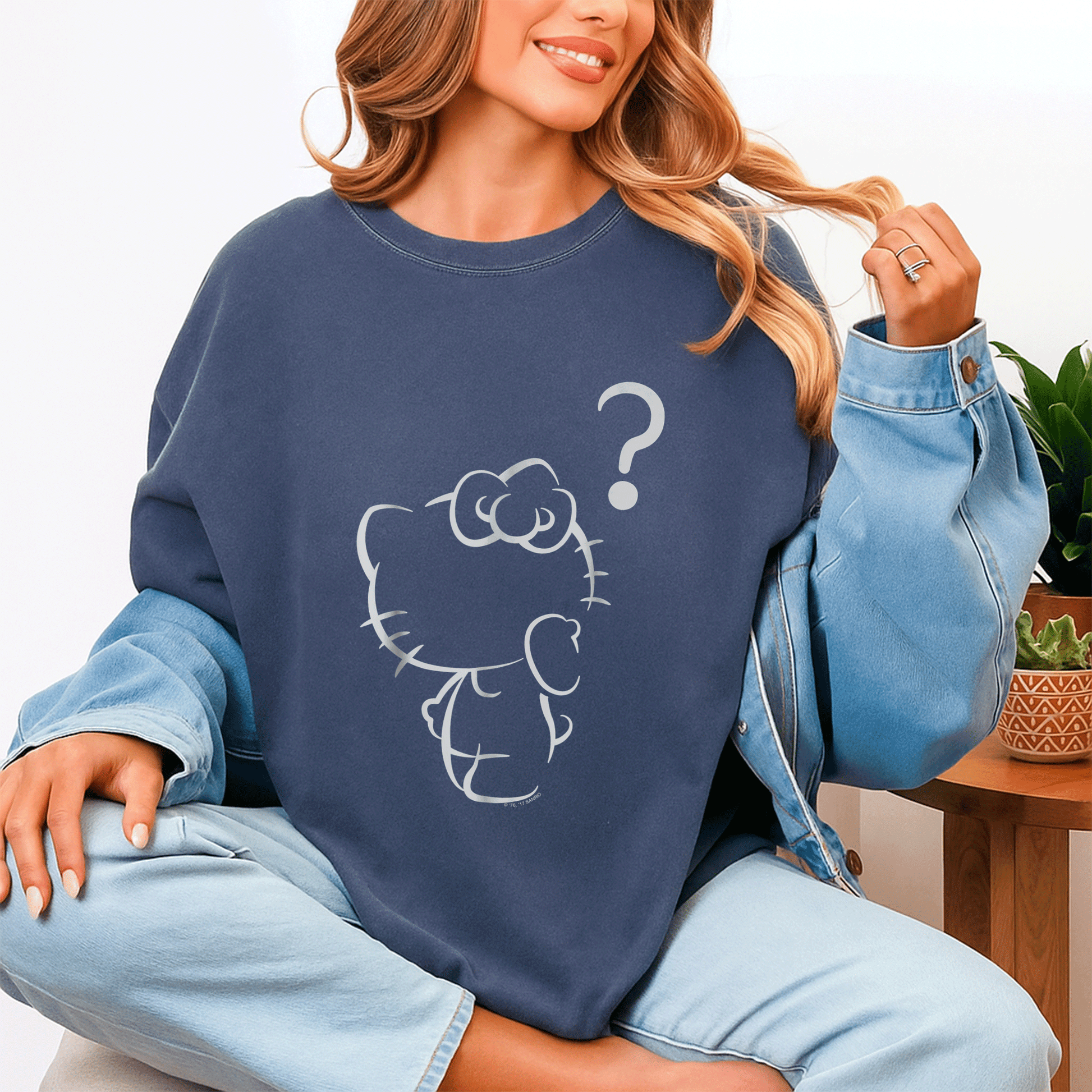 Cute Hello Kitty Question Mark Tee Shirt for Fans, Adorable Graphic Tee Perfect for Casual Wear and Gifts for All Ages - 4