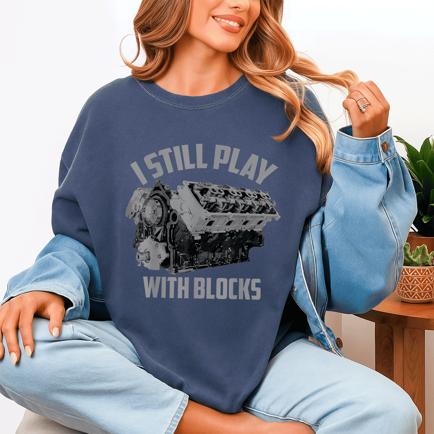 I Still Play With Blocks Racing Shirt | Fun Maintenance Man Gift T-Shirt for Proud Builders and Racing Enthusiasts - 4