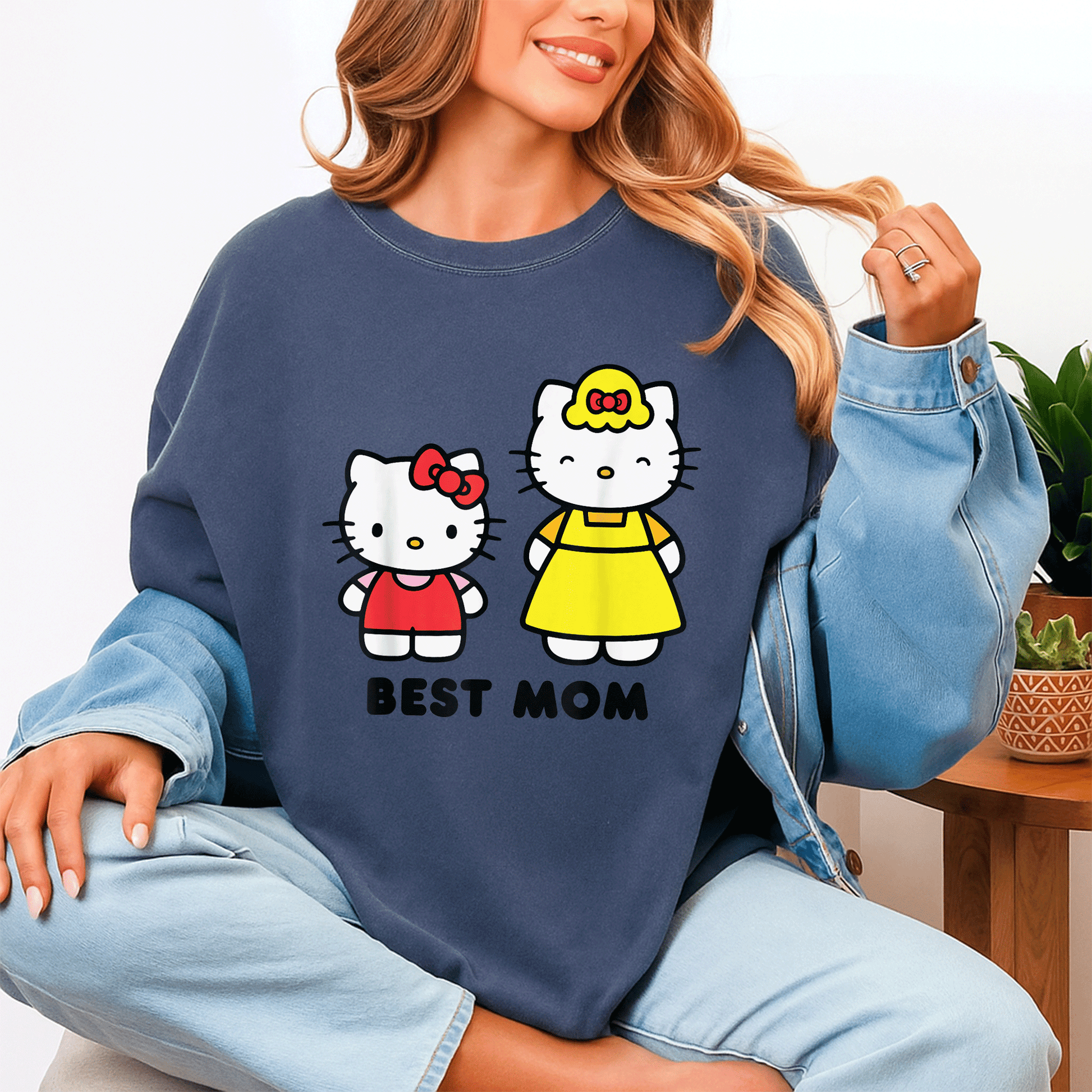 Hello Kitty Best Mom Mother's Day T-Shirt Cute Graphic Tee for Moms with Adorable Hello Kitty Design and Heartwarming Message - 4