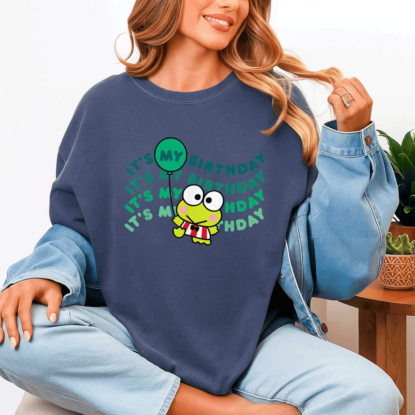 Cute Keroppi It's My Birthday T-Shirt for Kids | Fun Green Frog Design Perfect for Birthday Celebrations and Parties - 4