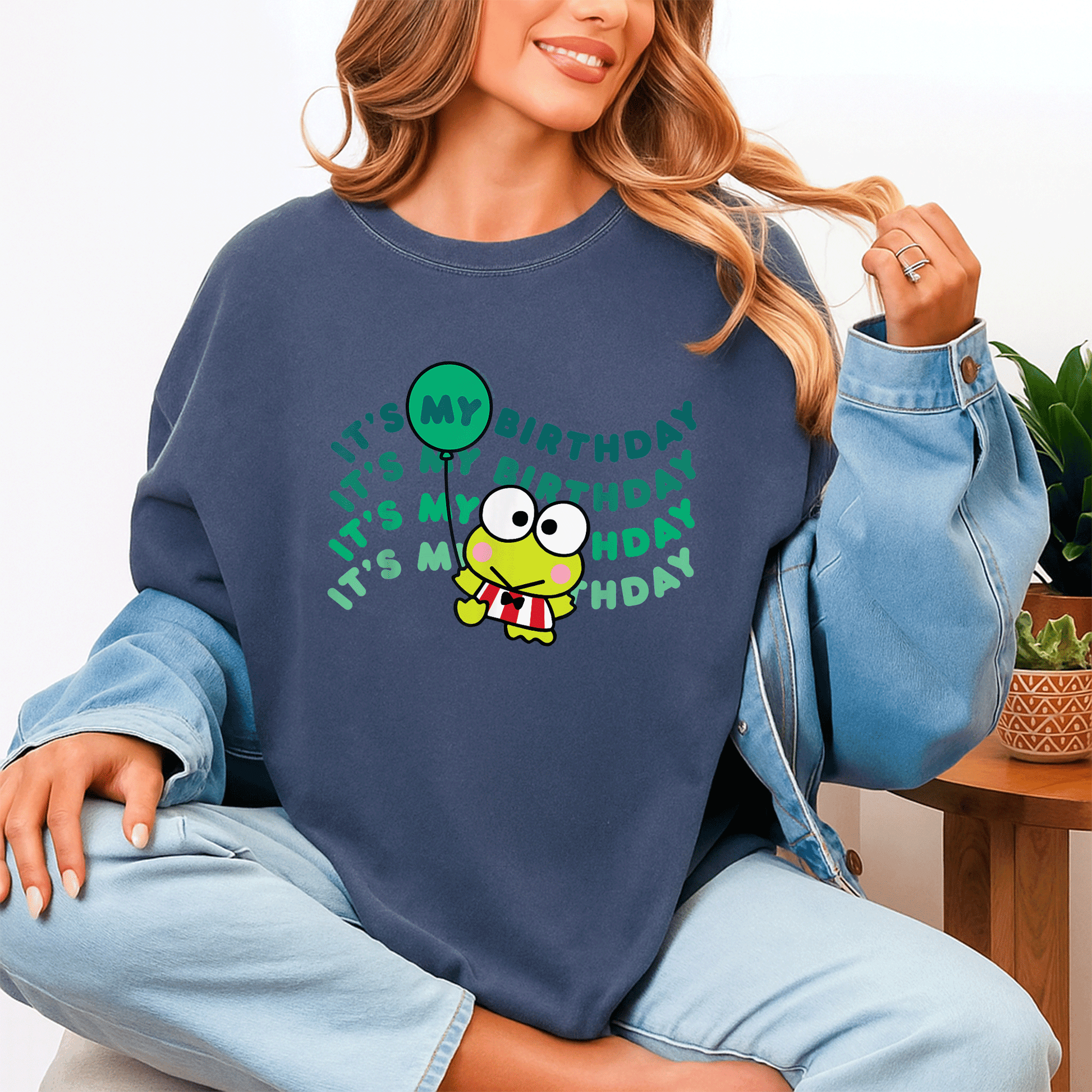 Cute Keroppi It's My Birthday T-Shirt for Kids | Fun Green Frog Design Perfect for Birthday Celebrations and Parties - 4