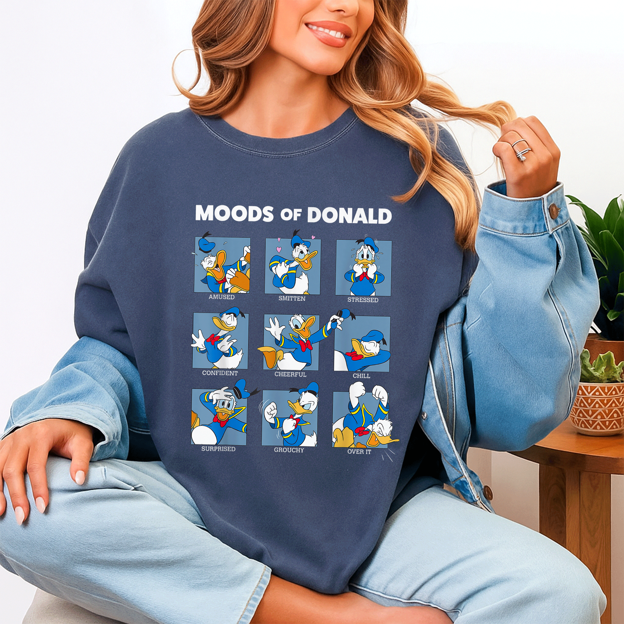 Disney Mickey And Friends Moods Of Donald Duck T-Shirt Featuring Colorful Cartoon Design for Fun and Retro Style Enthusiasts - 4