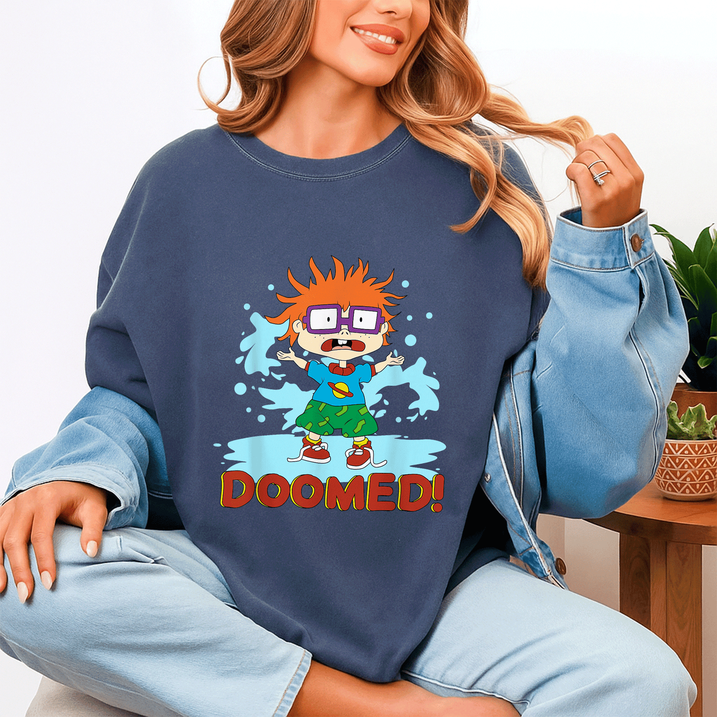 Mademark x Rugrats Chuckie T-Shirt - Fun and Colorful Cartoon Design for Nostalgic Fans of the Classic Show! - 4