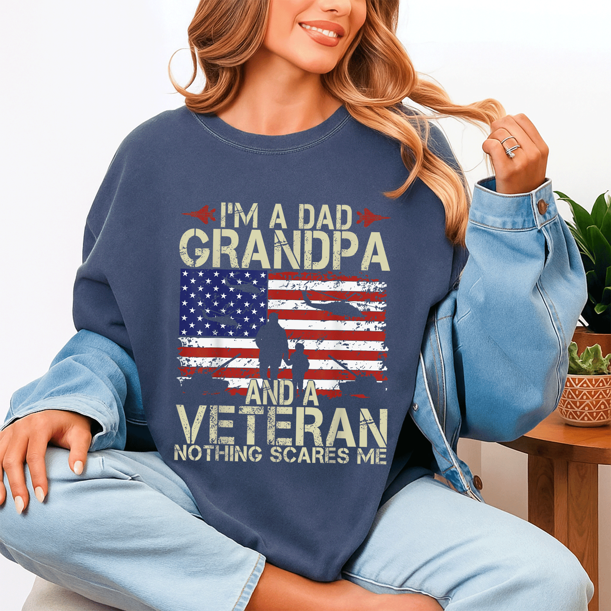 Celebrate Dad, Grandpa, and Veteran Pride with Our Fun Fathers Day T-Shirt - Perfect Gift for Proud Papas! - 4