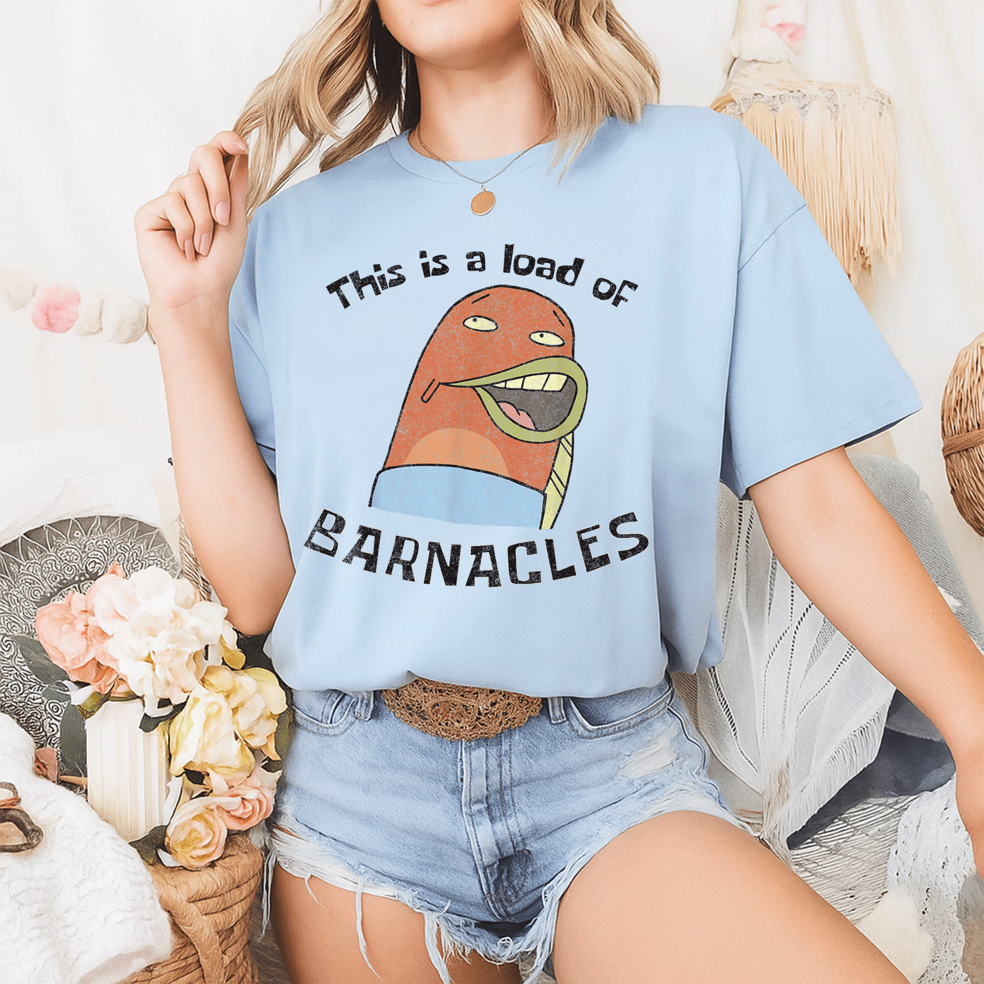 SpongeBob SquarePants Load of Barnacles T-Shirt - Fun and Colorful Tee for Fans of the Beloved Cartoon Character! - 2