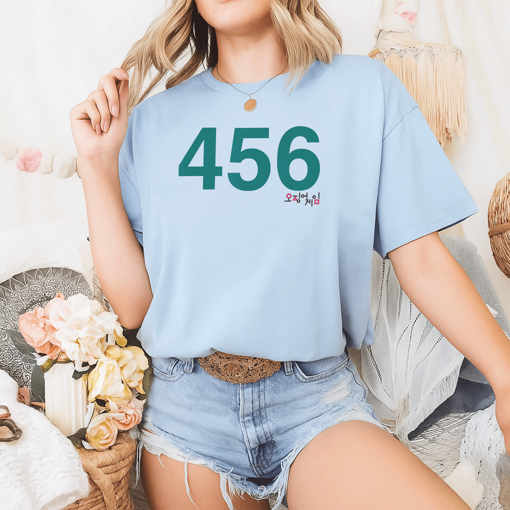 Squid Game Player 456 Costume T-Shirt - Perfect for Fans of the Series, Fun, Stylish and Comfortable Design - 2