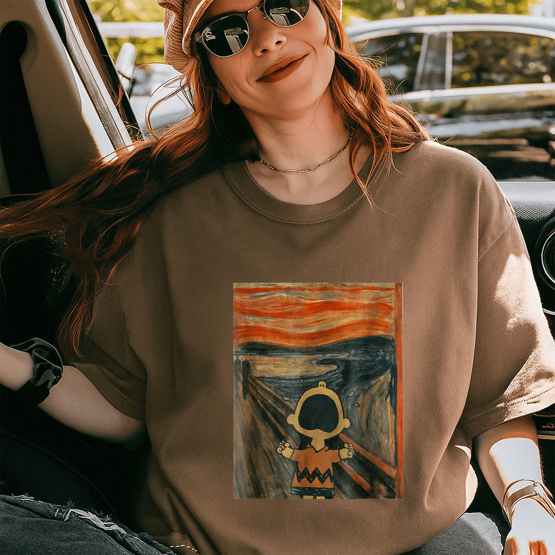 Charlie Scream Peanuts Artsy T-Shirt for Fans of Classic Comics Fun Unique Design Perfect Gift for Cartoon Lovers - 5