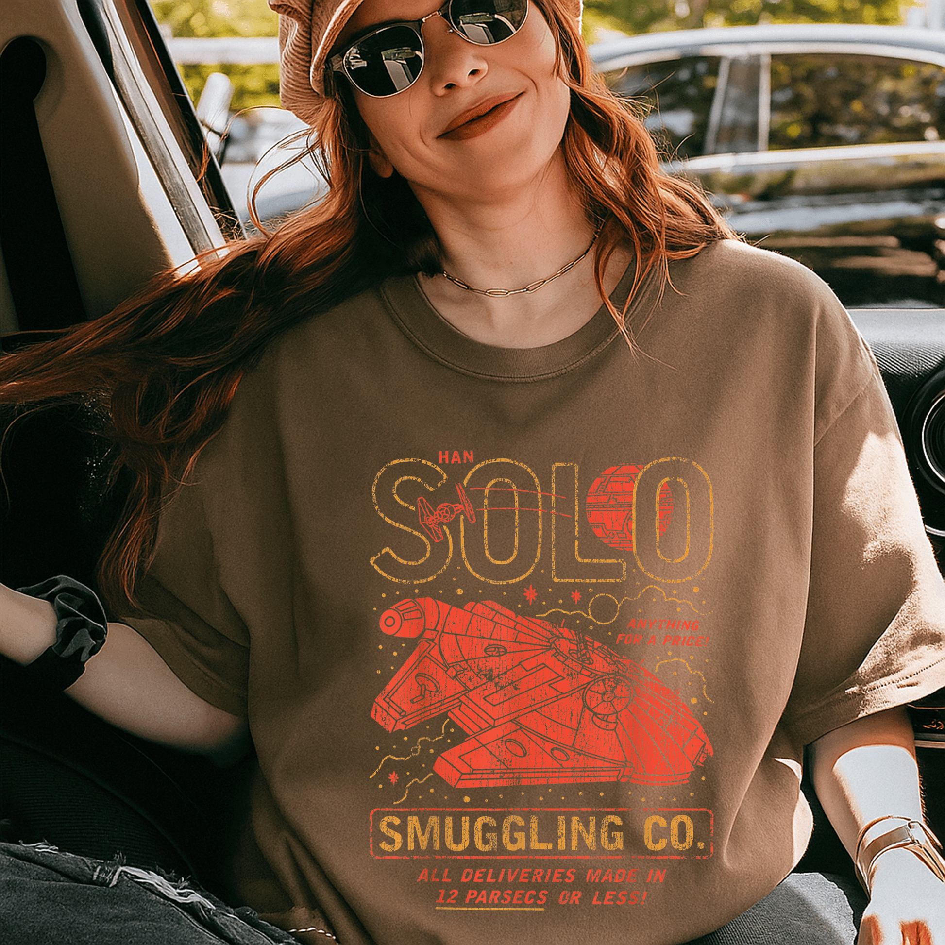 Star Wars Han Solo Smuggling Co T-Shirt Featuring Iconic Design for Fans of the Galaxy's Most Notorious Smuggler - 5