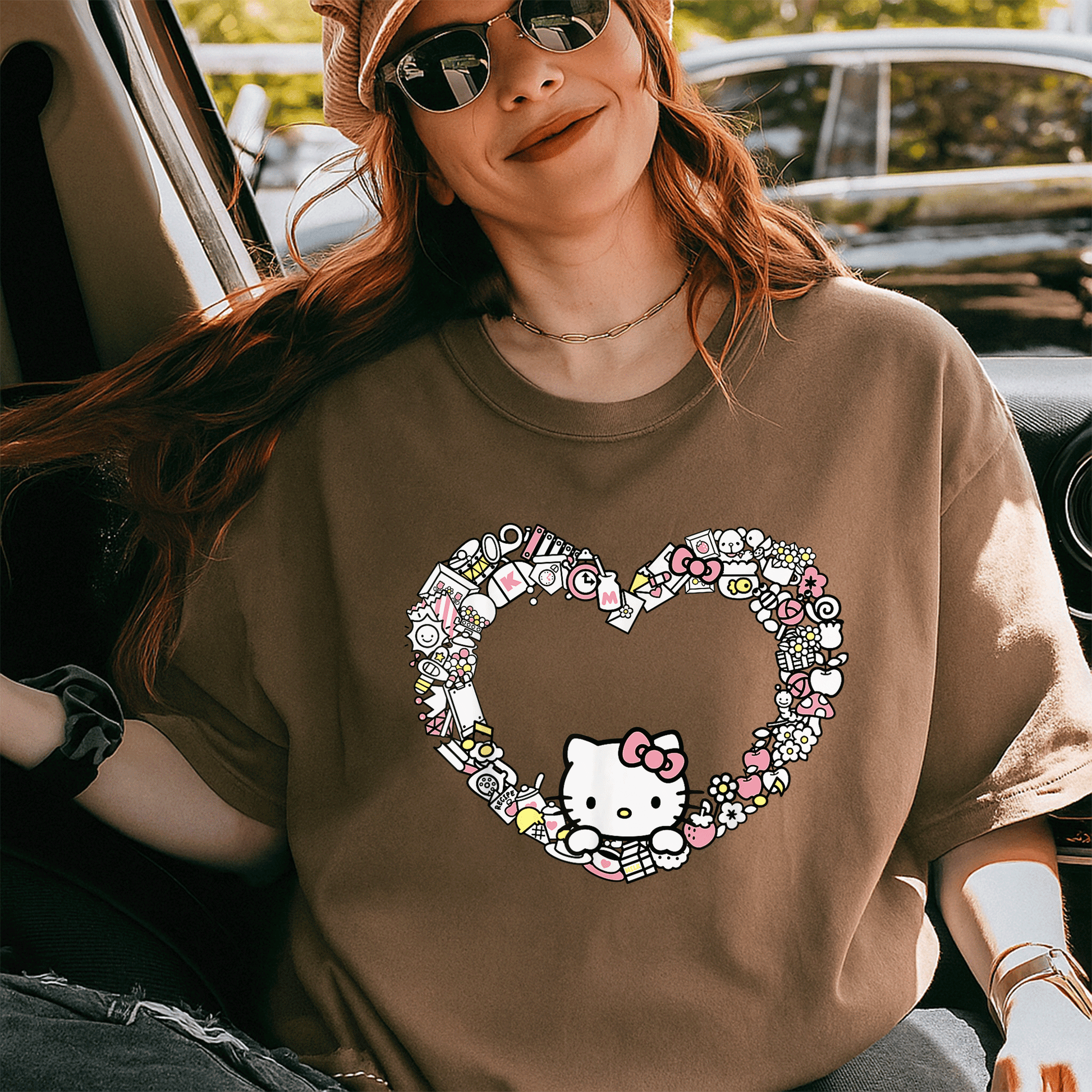 Cute Hello Kitty Heart Favorite Things T-Shirt for Fans, Perfect Gift for Kids and Adults, Adorable Design in Soft Cotton - 5