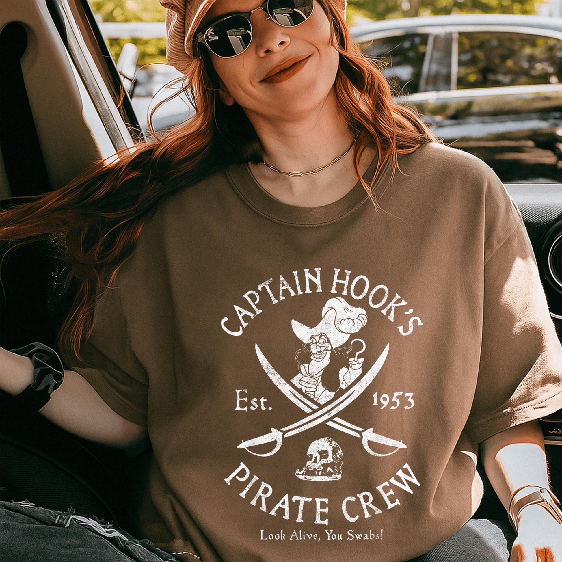Disney Villains Captain Hook Pirate Crew Established 1953 Logo T-Shirt for Fans of Classic Animation and Adventure - 5