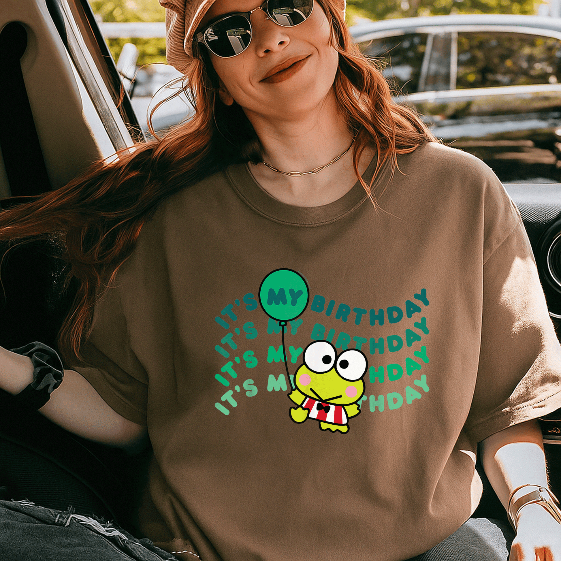 Cute Keroppi It's My Birthday T-Shirt for Kids | Fun Green Frog Design Perfect for Birthday Celebrations and Parties - 5