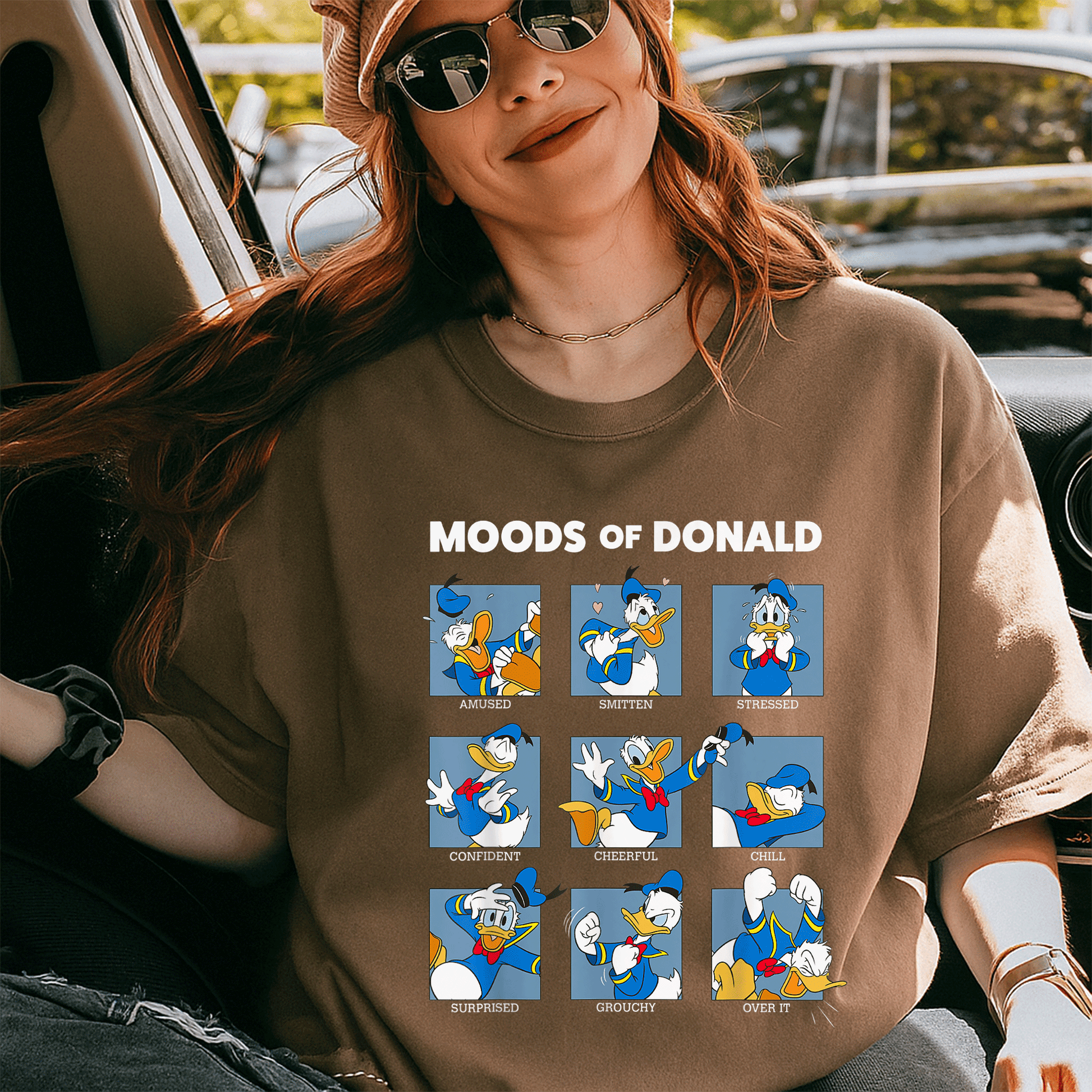 Disney Mickey And Friends Moods Of Donald Duck T-Shirt Featuring Colorful Cartoon Design for Fun and Retro Style Enthusiasts - 5