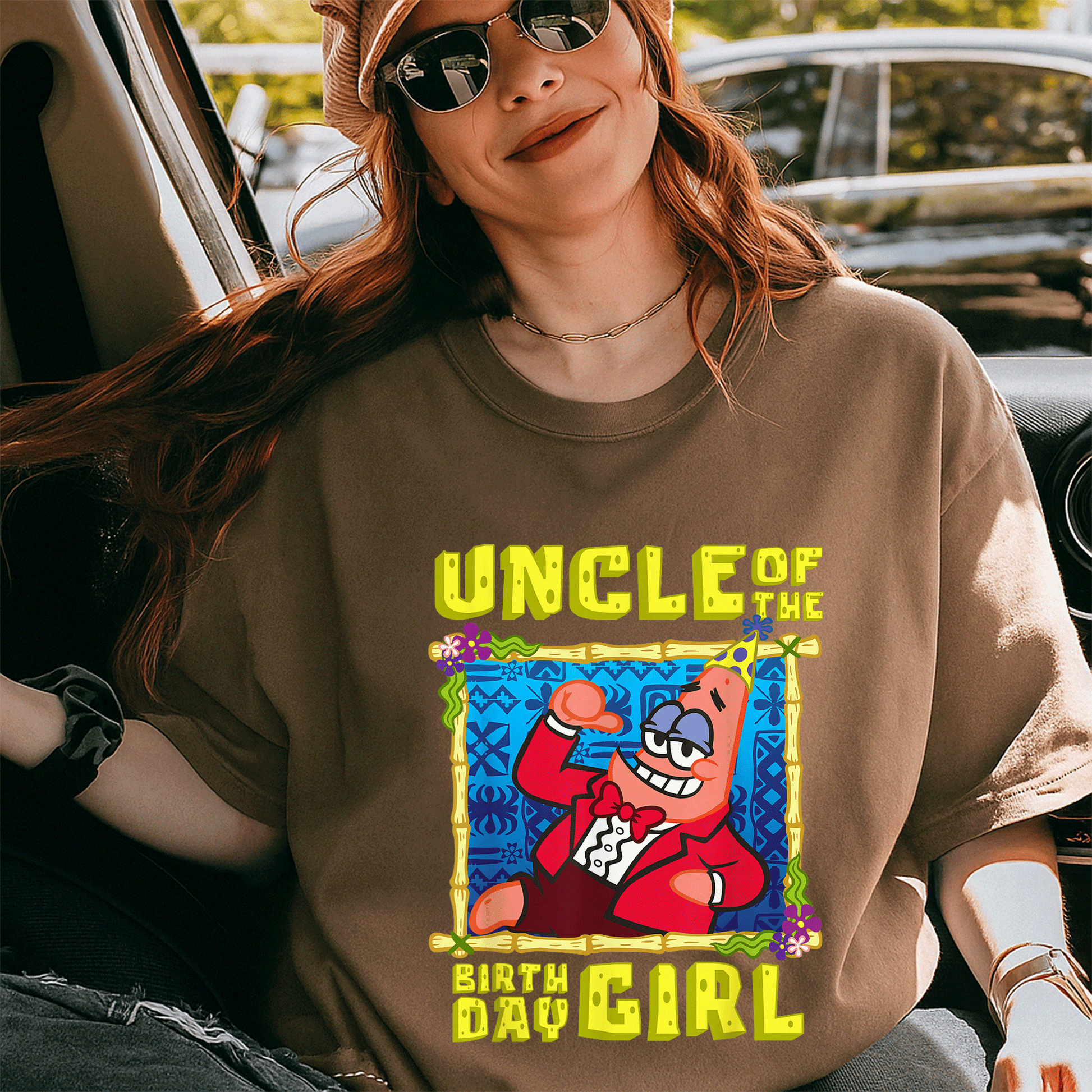 SpongeBob SquarePants Uncle Gift T-Shirt - Fun Patrick Design for Birthday Celebrations Perfect for the Special Uncle - 5