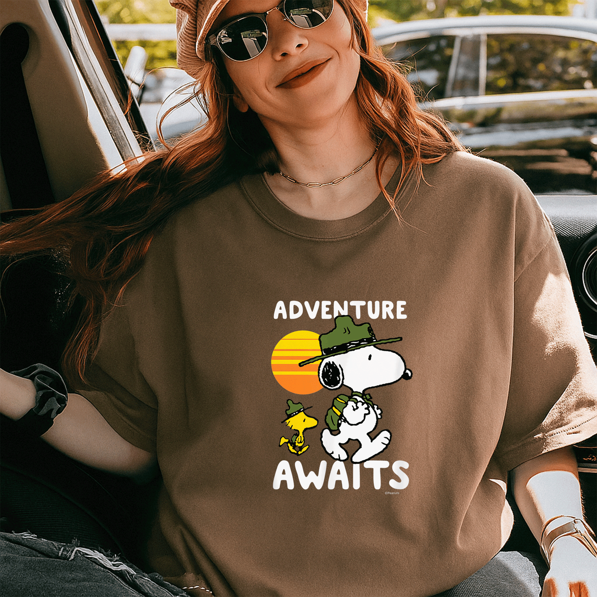 Peanuts Snoopy Adventure Awaits T-Shirt Featuring a Fun Cartoon Design Perfect for Fans of Charlie Brown and Friends - 5
