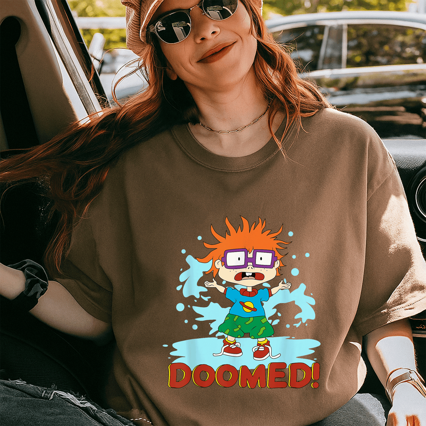 Mademark x Rugrats Chuckie T-Shirt - Fun and Colorful Cartoon Design for Nostalgic Fans of the Classic Show! - 5