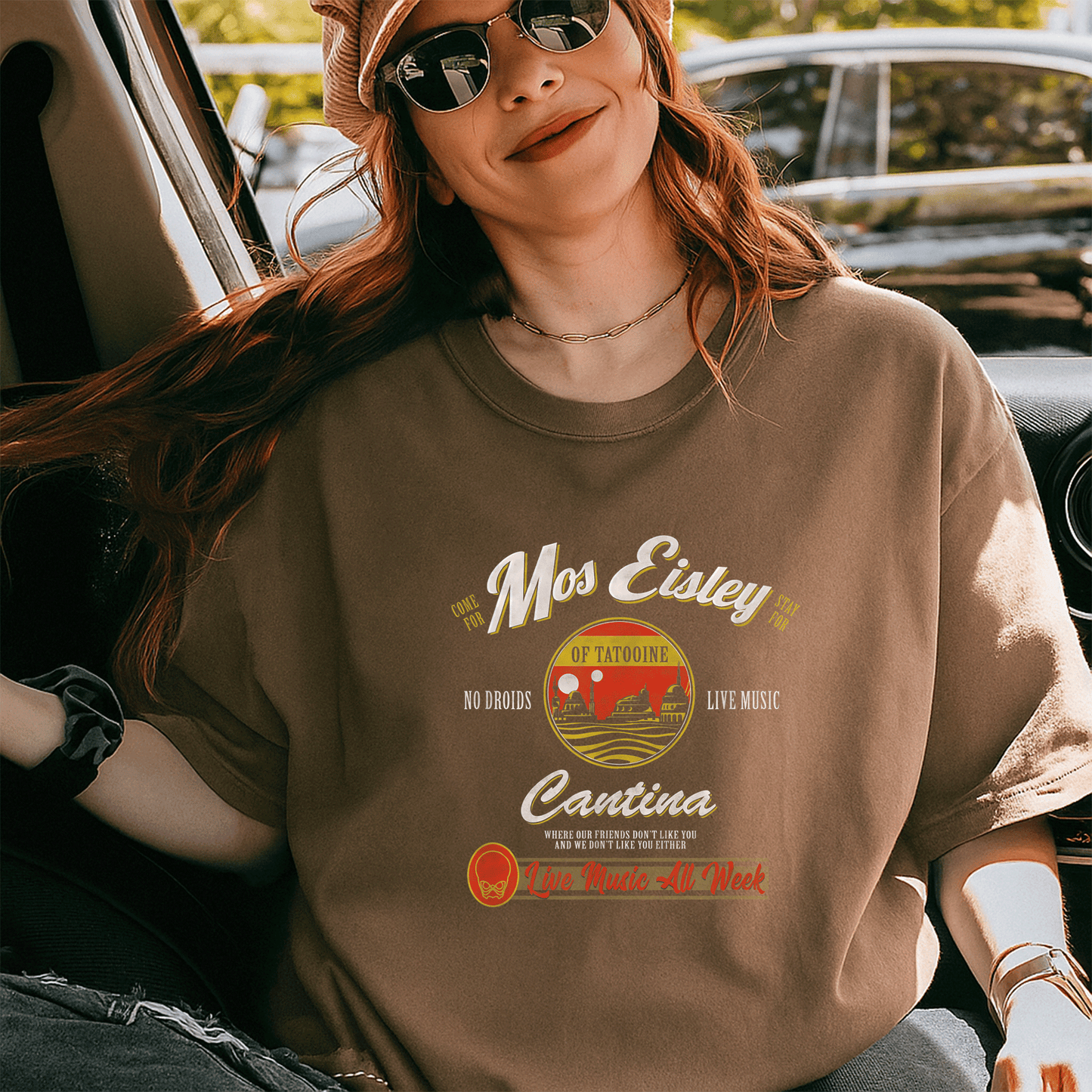Star Wars Mos Eisley Cantina Live Music All Week T-Shirt Fun Design for Fans of the Classic Space Adventure Series - 5
