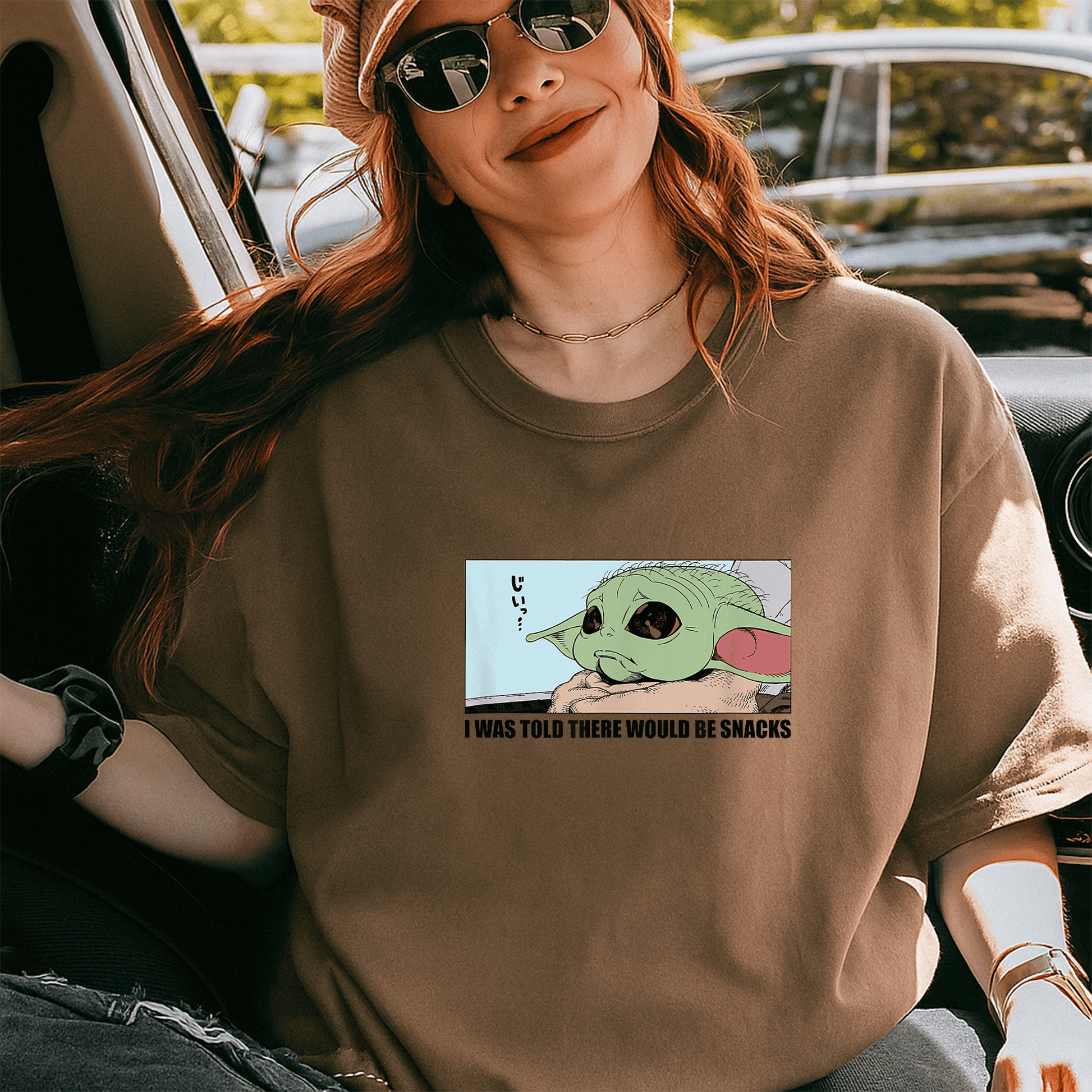 Cute Grogu Wants Snacks T-Shirt from Amazon Essentials The Mandalorian – Adorable Graphic Tee for Star Wars Fans and Collectors - 5