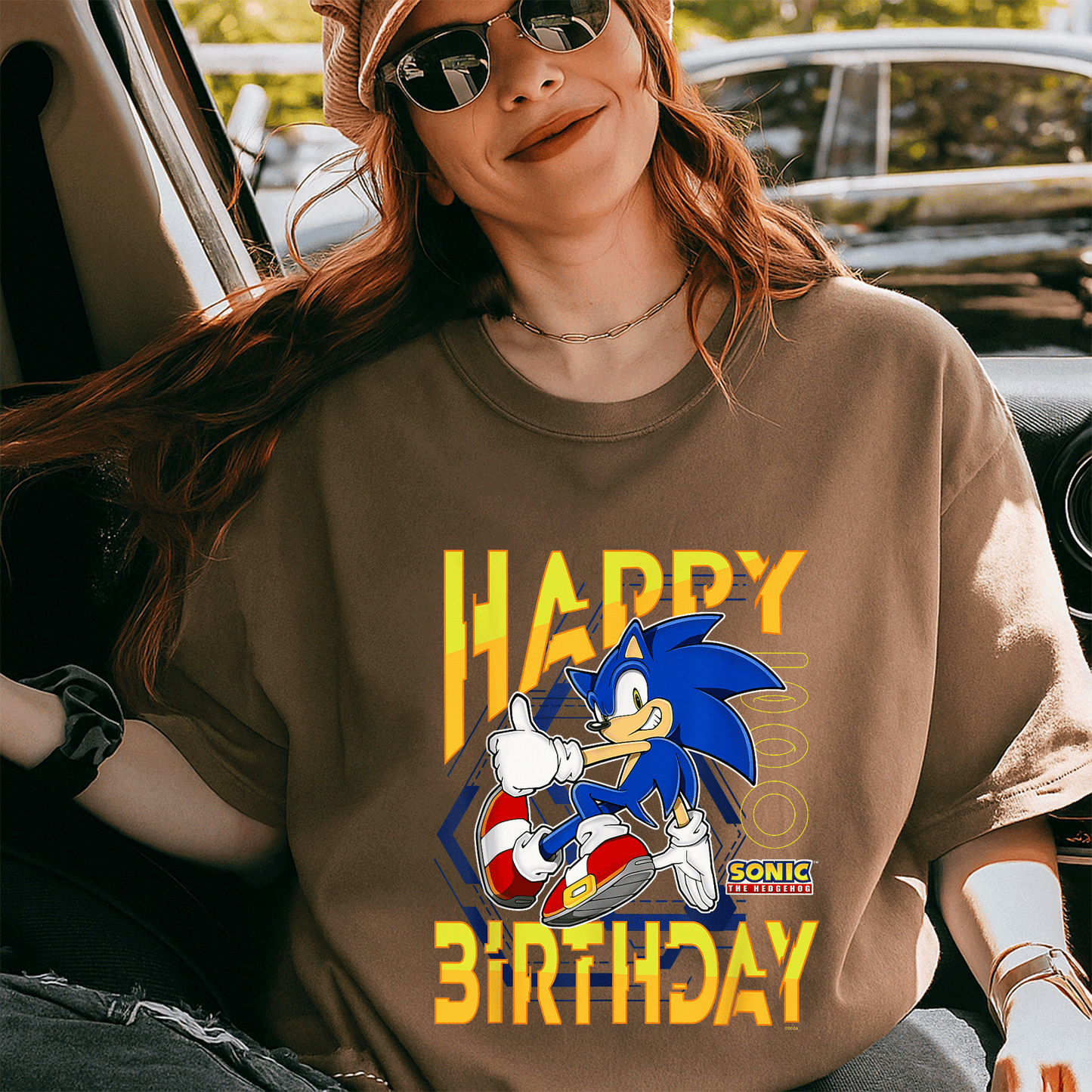 Sonic the Hedgehog Birthday T-Shirt with Happy Birthday Thumbs Up Logo - Perfect Gift for Sonic Fans and Kids - 5