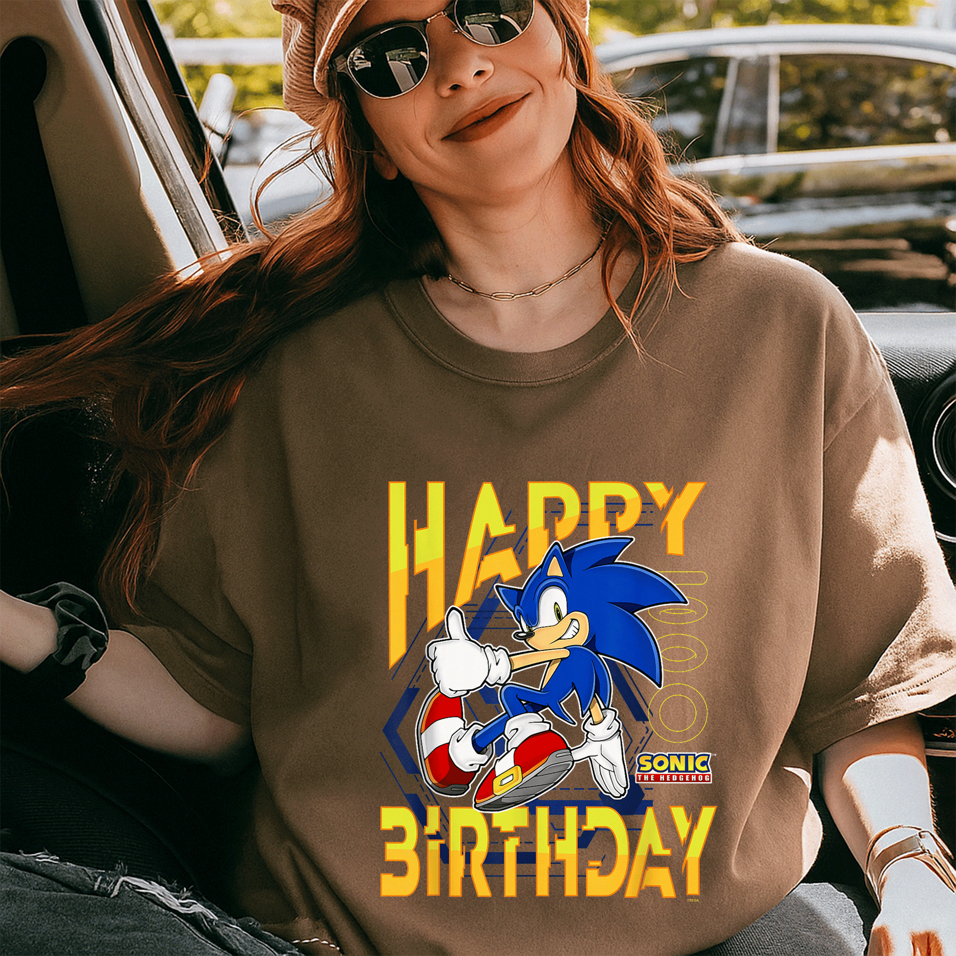 Sonic the Hedgehog Birthday T-Shirt with Happy Birthday Thumbs Up Logo - Perfect Gift for Sonic Fans and Kids - 5