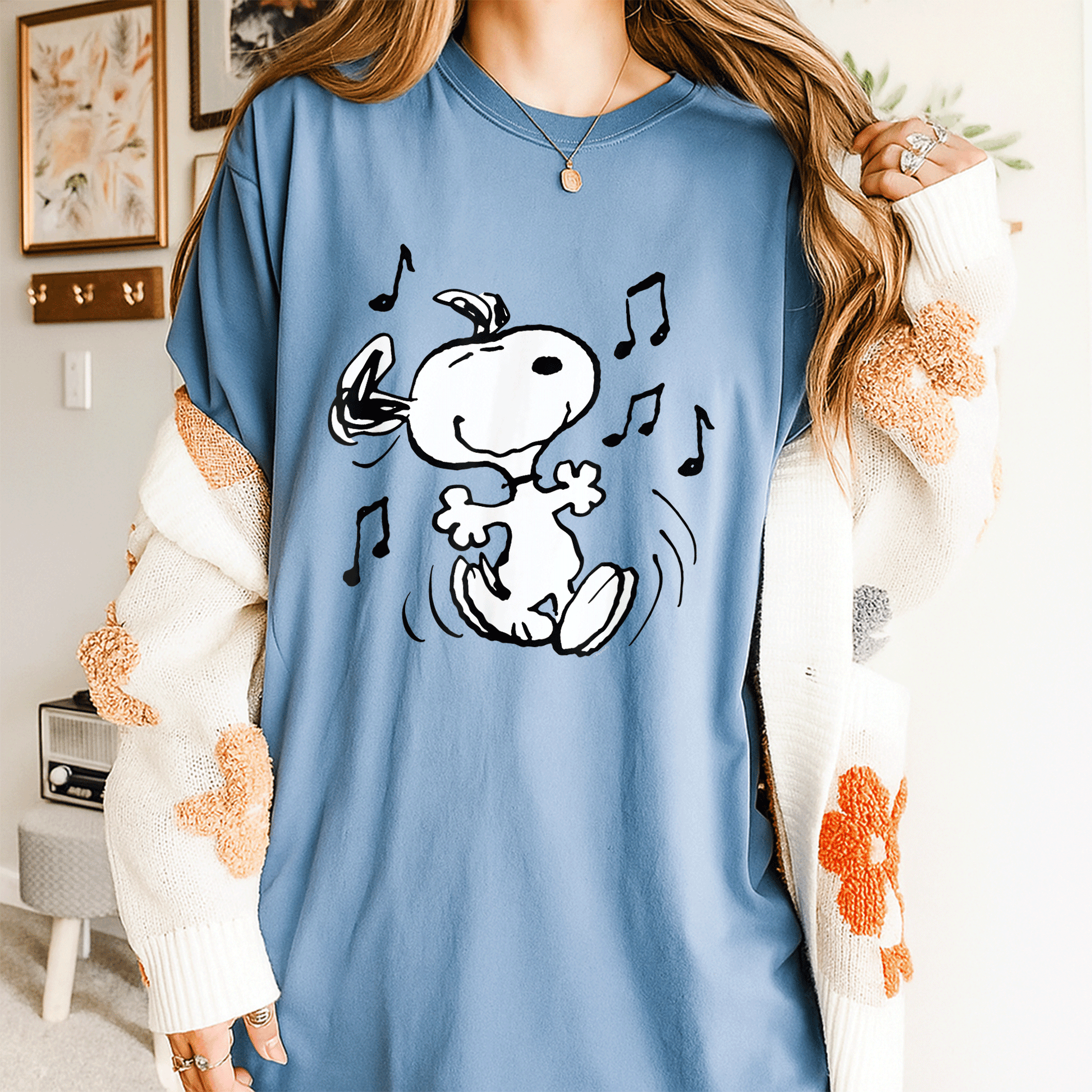 Snoopy Dancing T-Shirt for Peanuts Fans - Fun and Playful Design for All Ages, Perfect Gift for Cartoon Lovers - 4